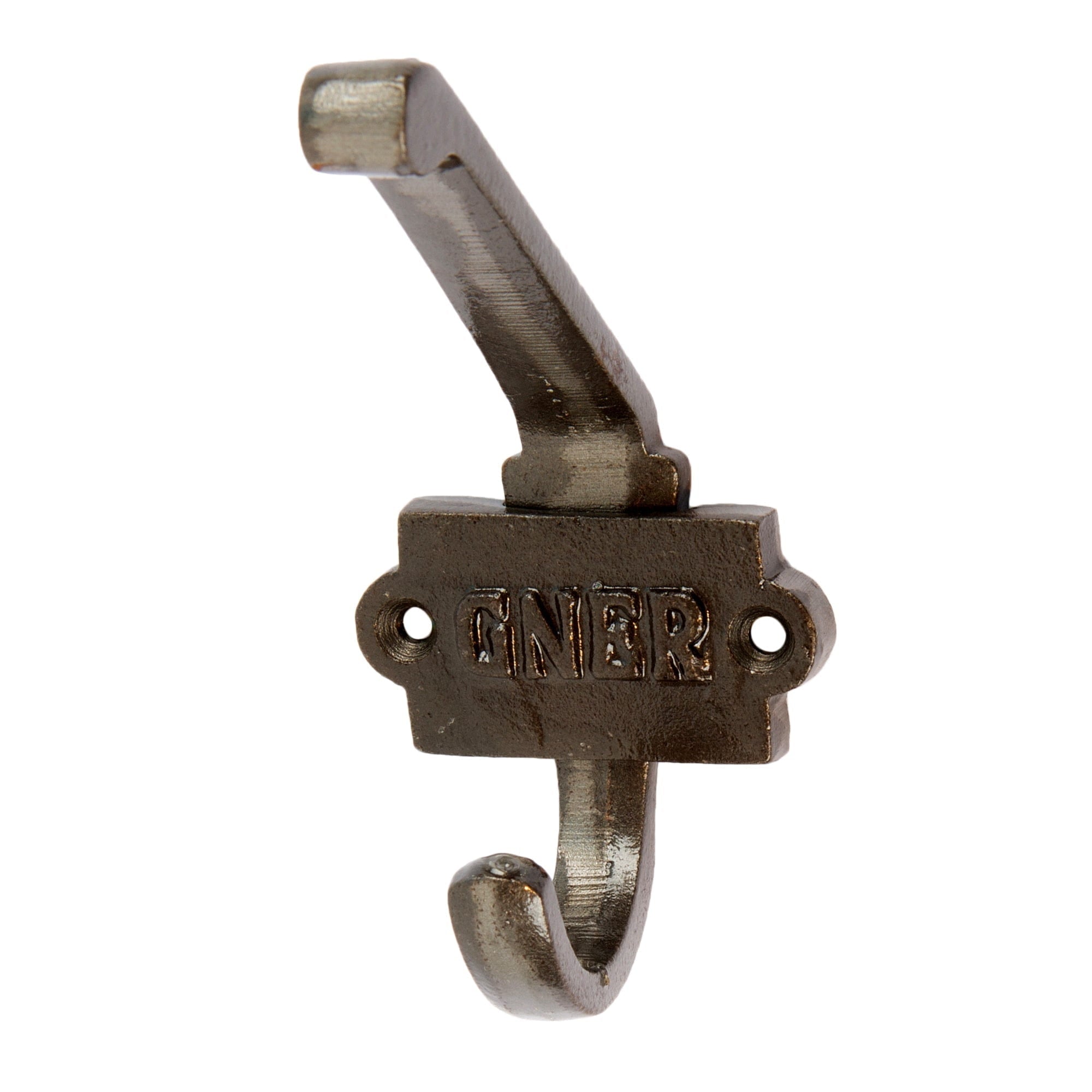 53mm x 101mm Grey Great North of England Railway Double Wall Hook