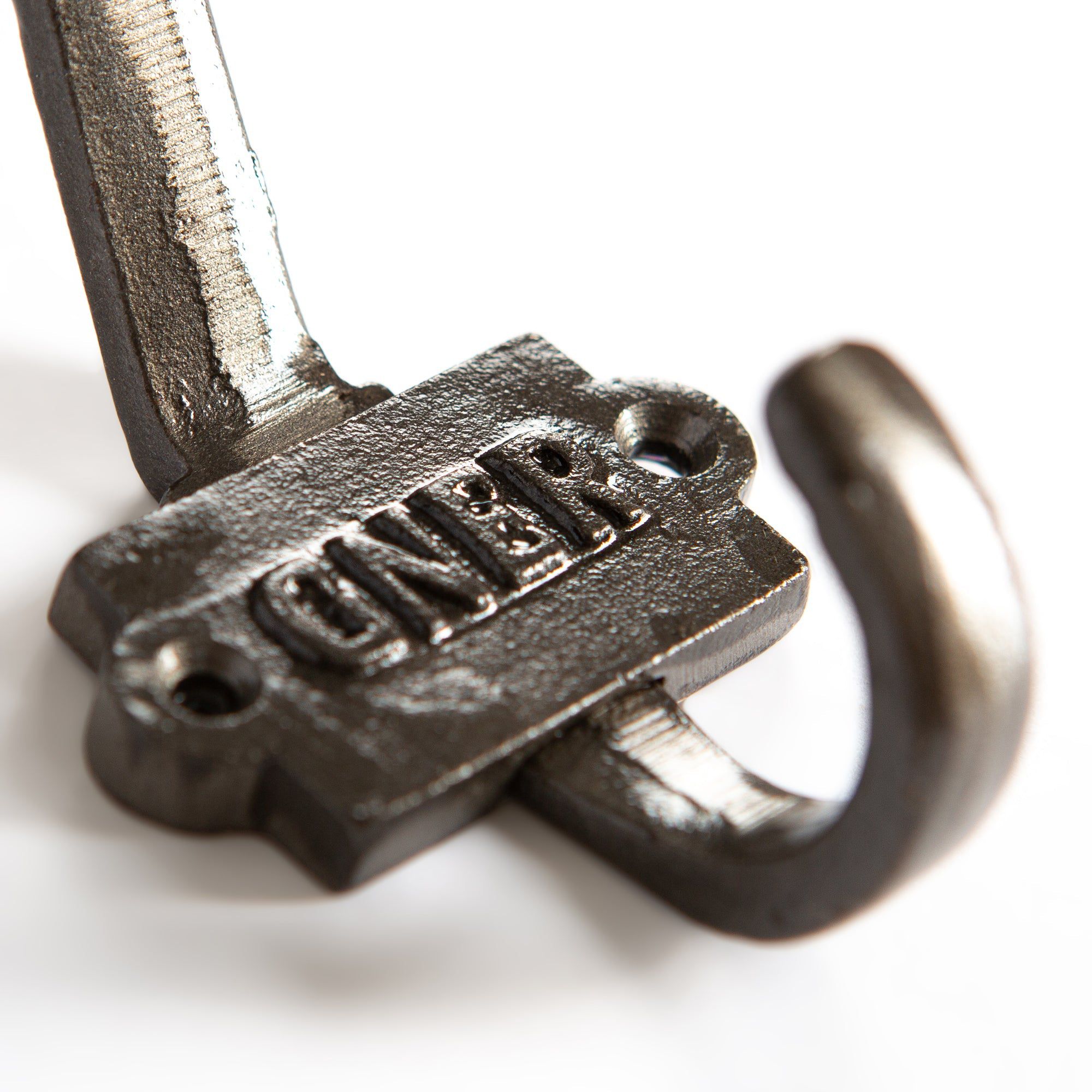 53mm x 101mm Grey Great North of England Railway Double Wall Hook