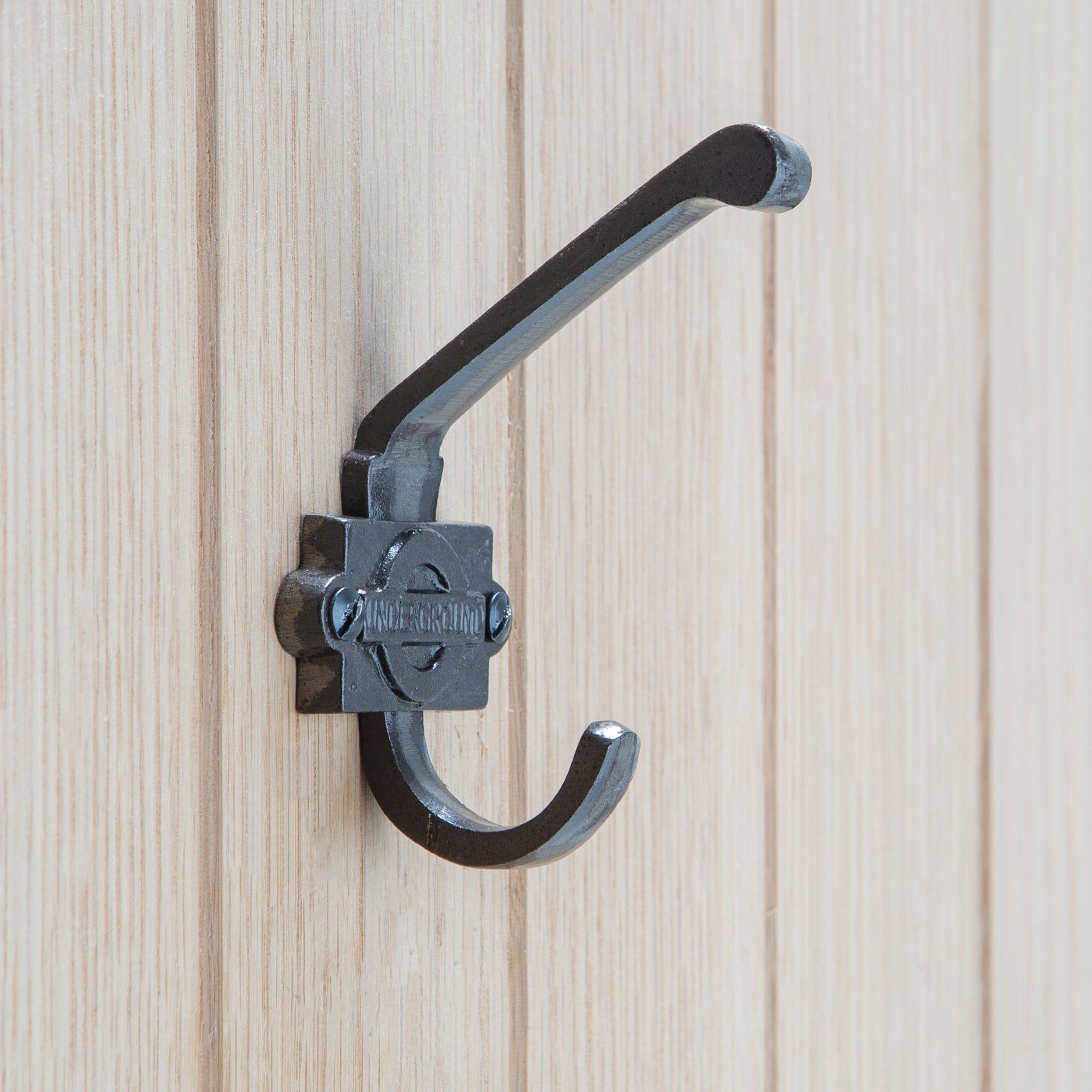 55mm x 100mm Grey London Underground Hat & Coat Hook