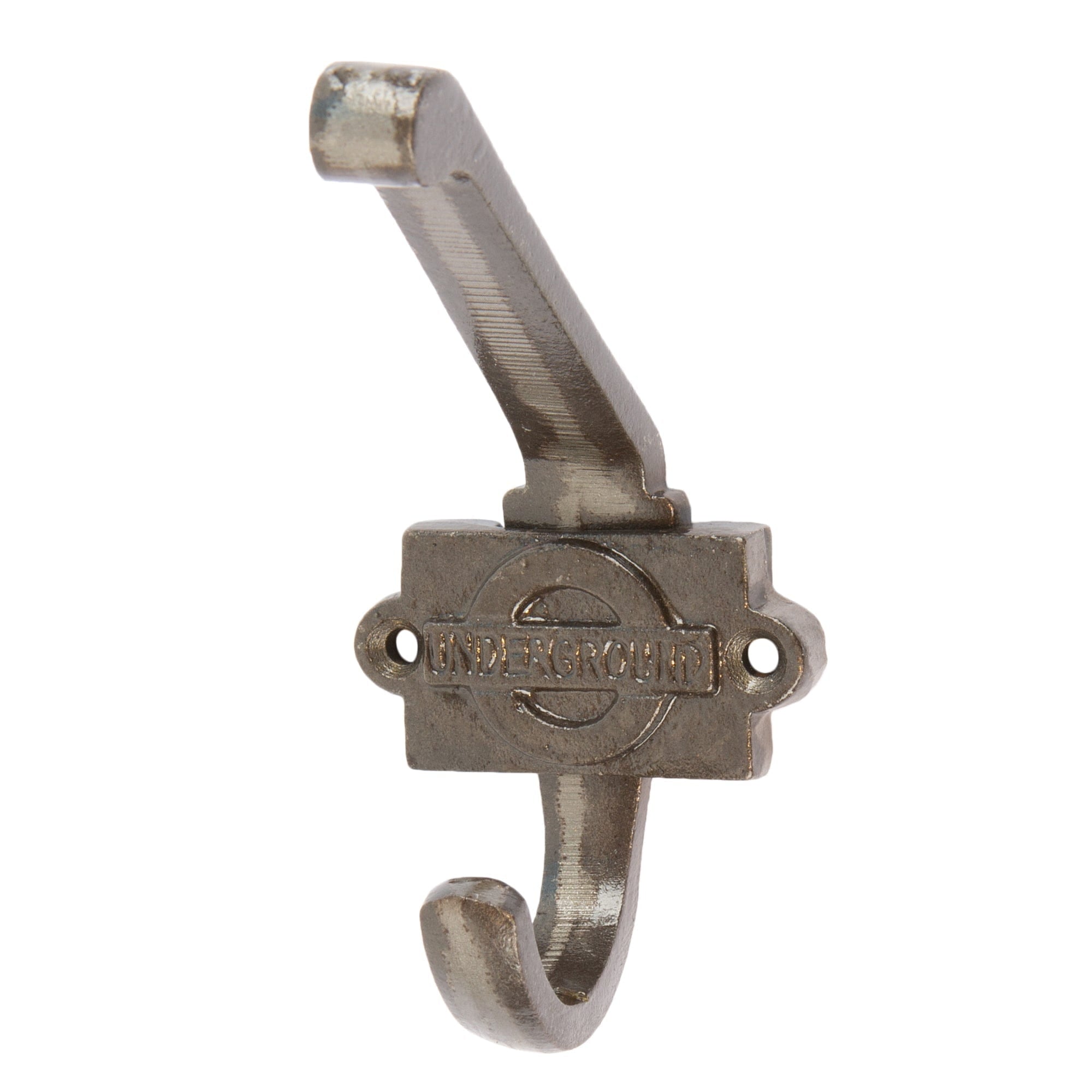 55mm x 100mm Grey London Underground Hat & Coat Hook