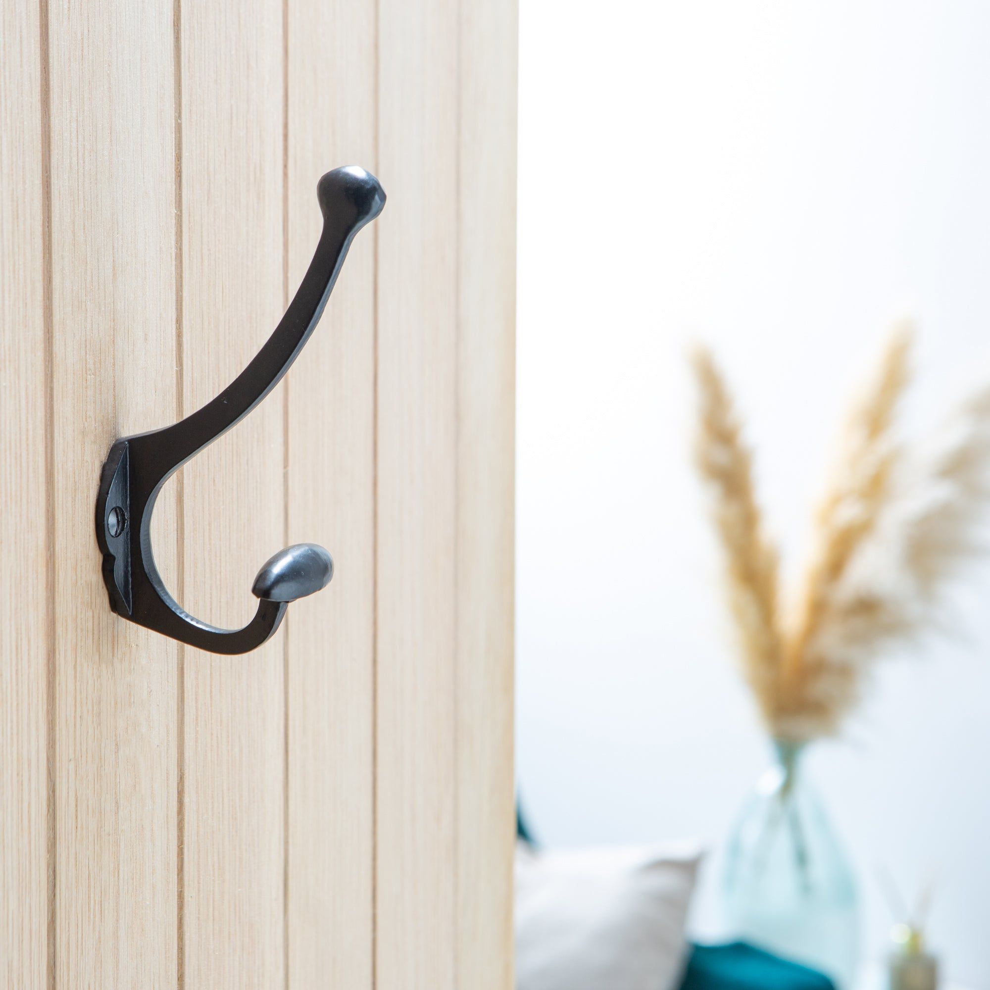 45mm x 130mm Black Bowler and Coat Hook
