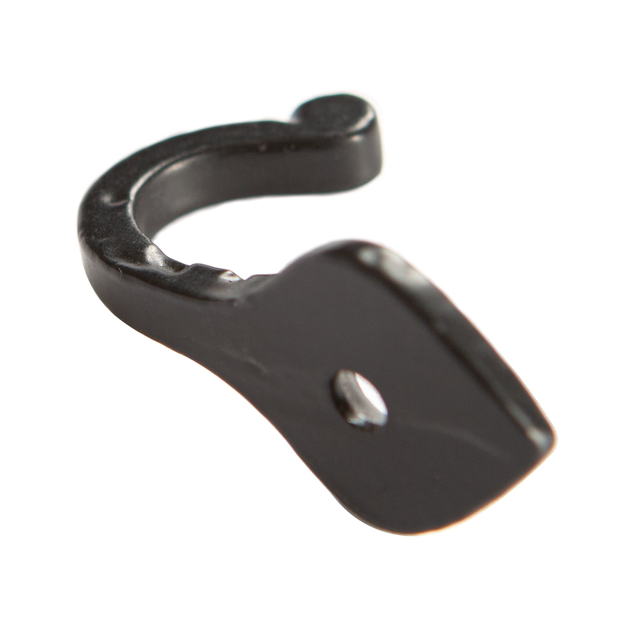 20mm x 40mm Black Hammered Arrowhead Single Hook