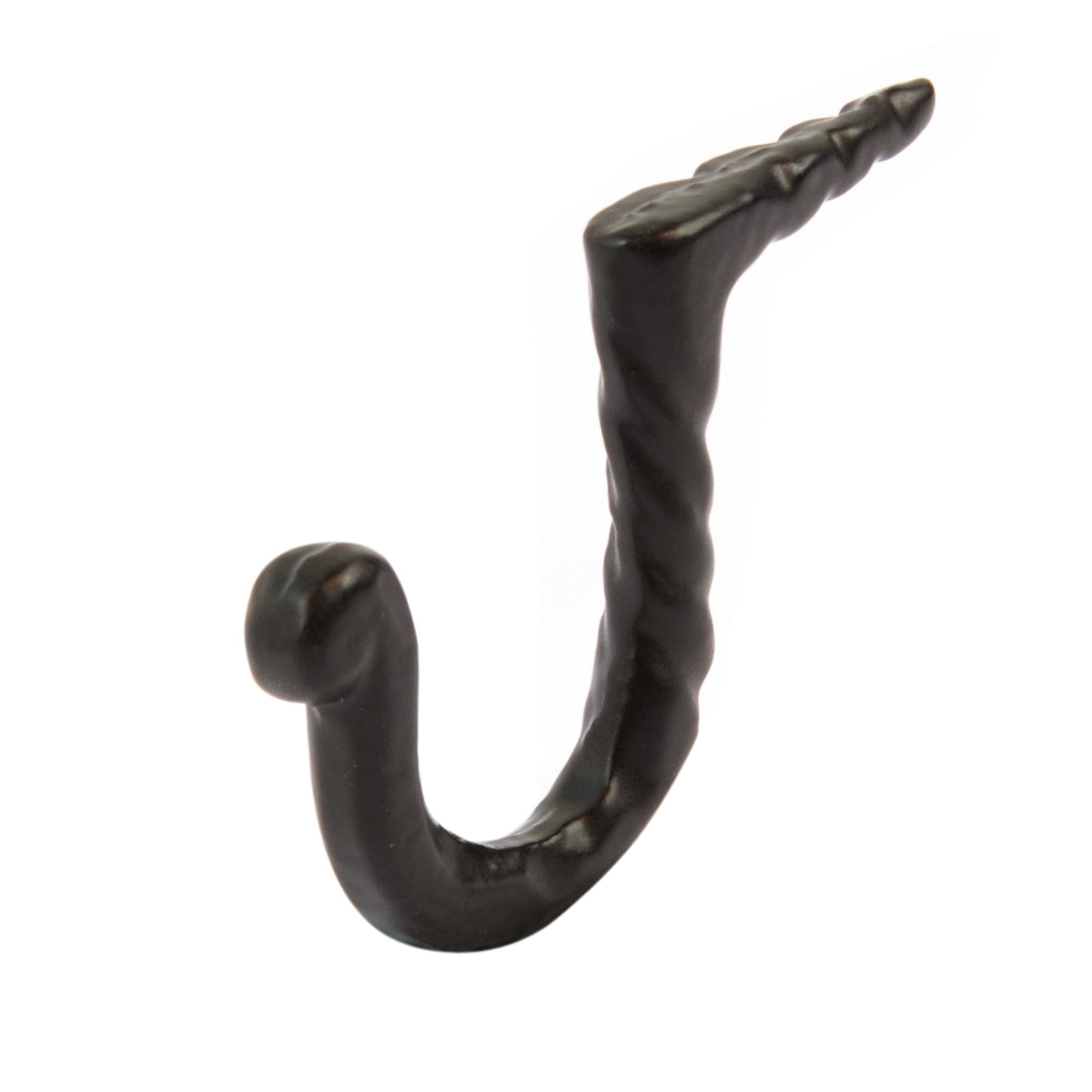 5mm x 40mm Black Twisted Nail Hook