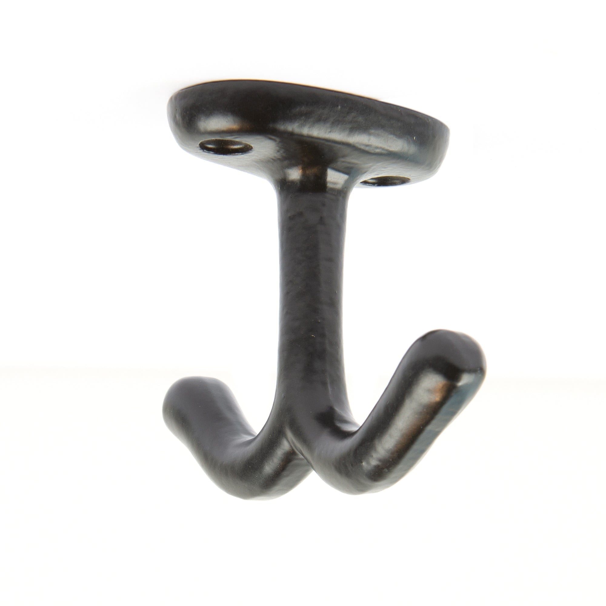 80mm x 60mm Black Double Ceiling Hook