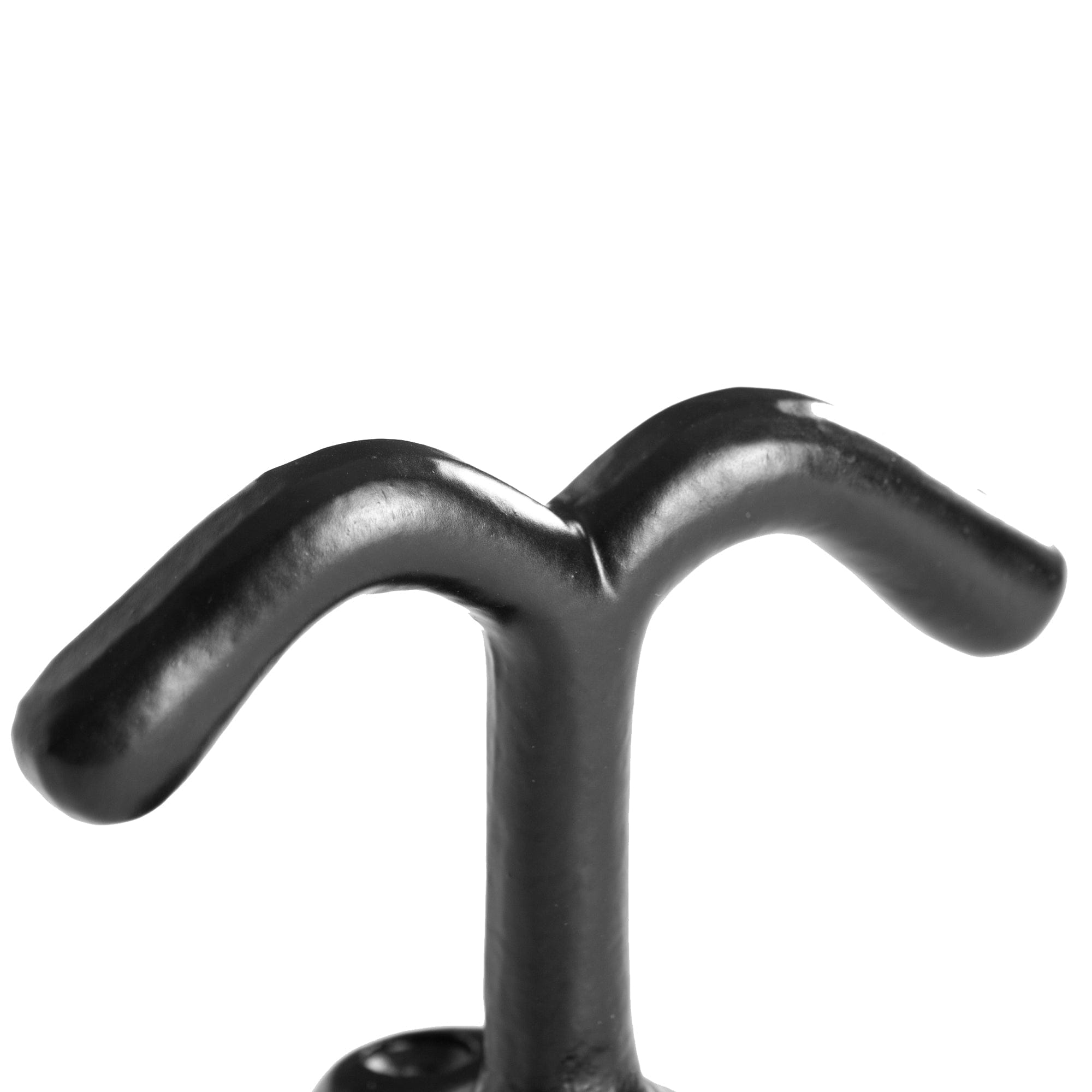 80mm x 60mm Black Double Ceiling Hook