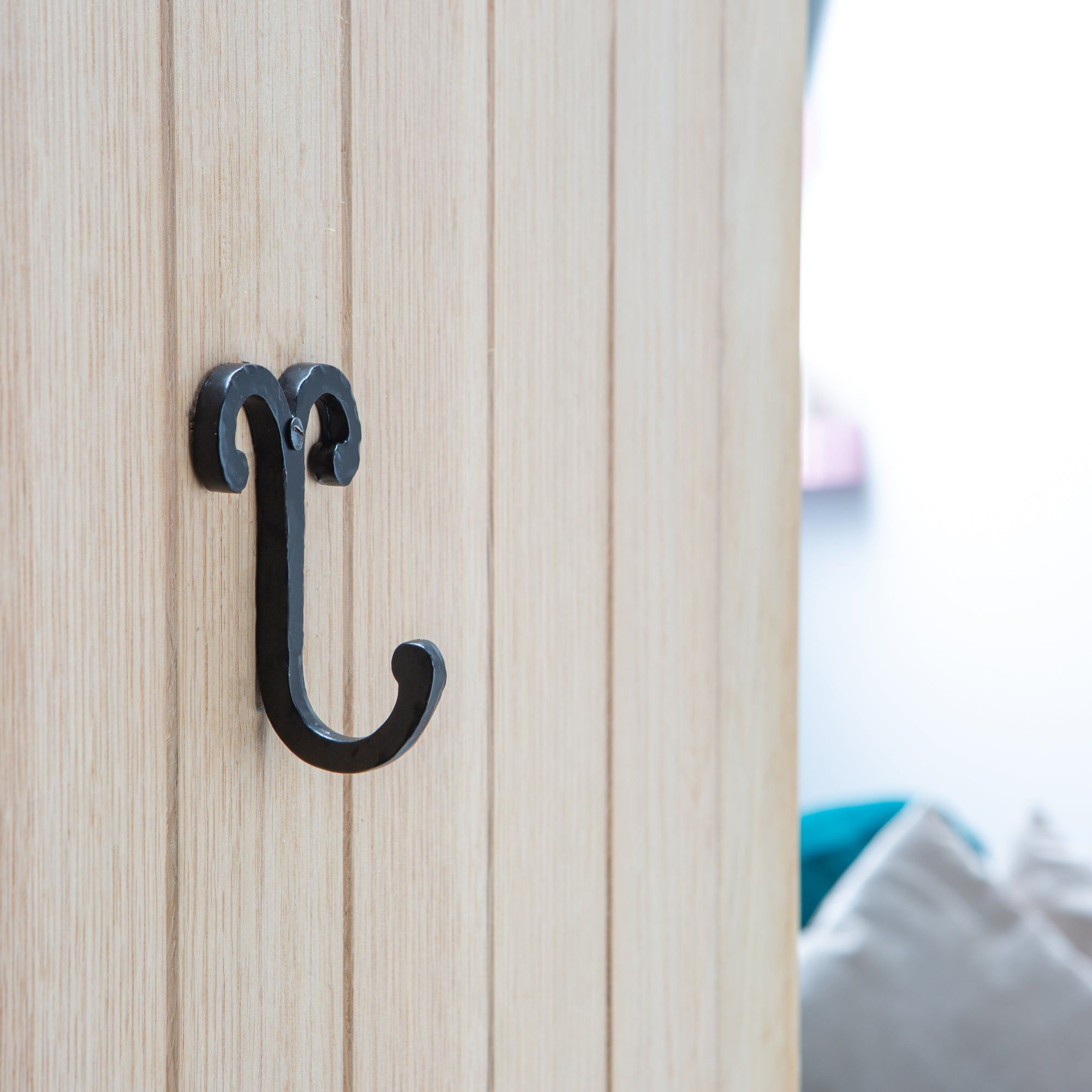70mm x 90mm Black Wire Coat Hook