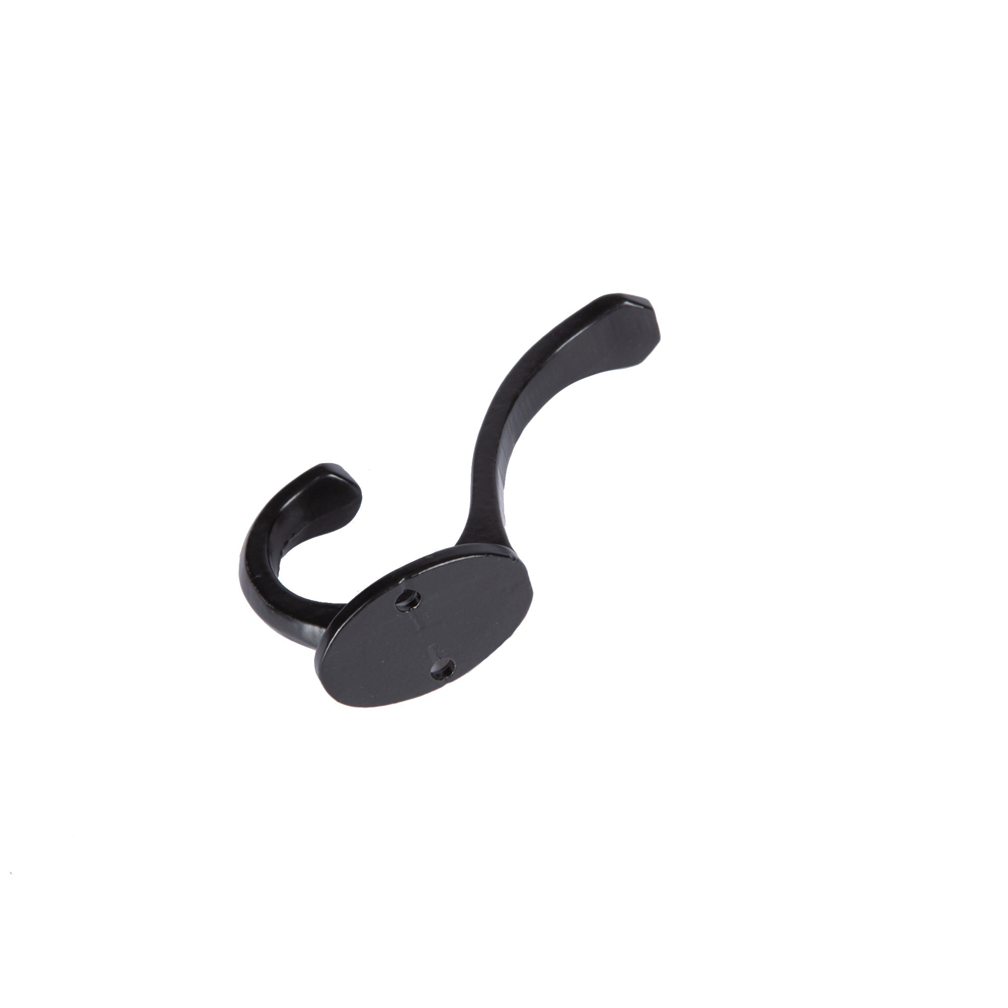 25mm x 85mm Black Bevelled End Hat & Coat Hook