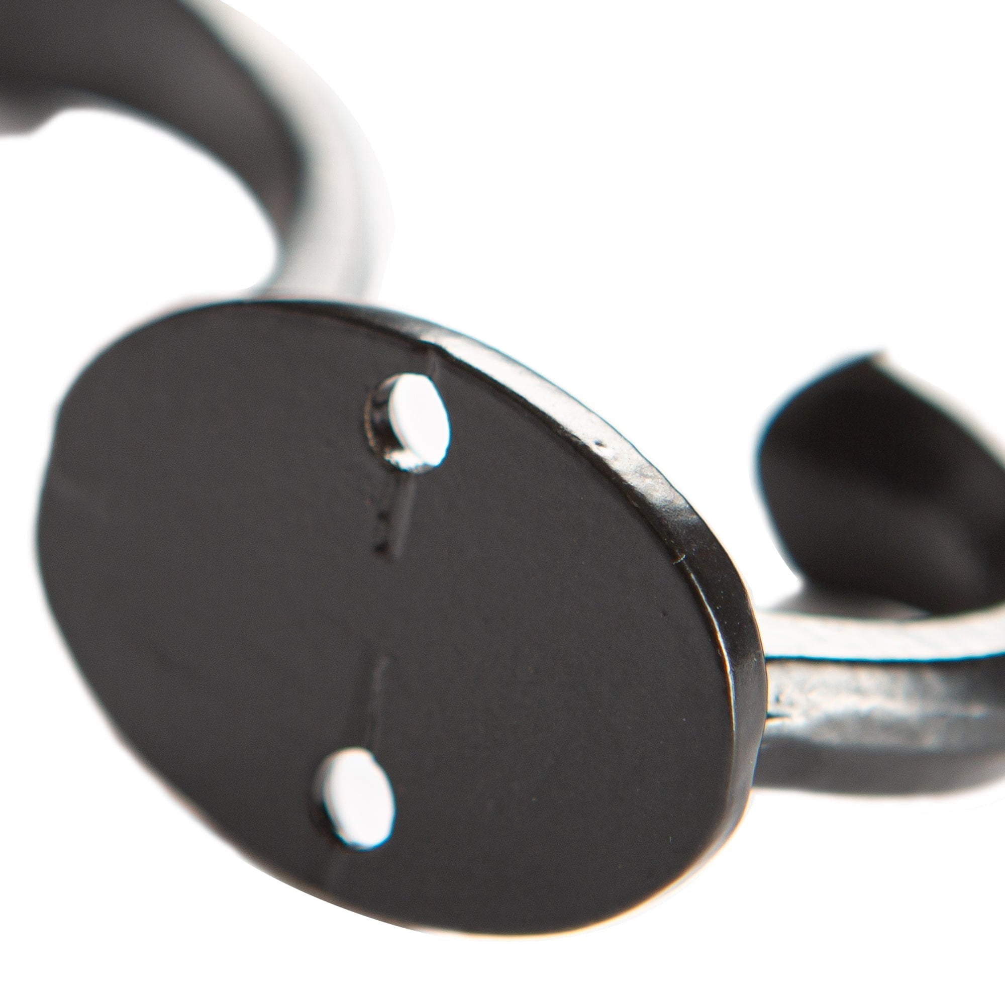 25mm x 85mm Black Bevelled End Hat & Coat Hook