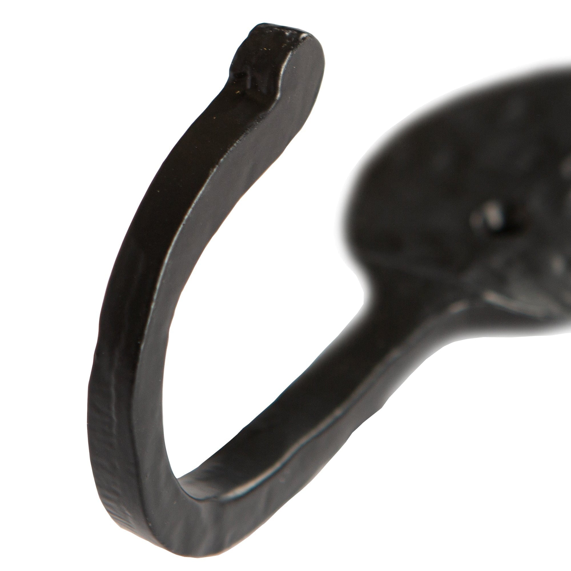 55mm x 140mm Black Arrowhead Coat Hook