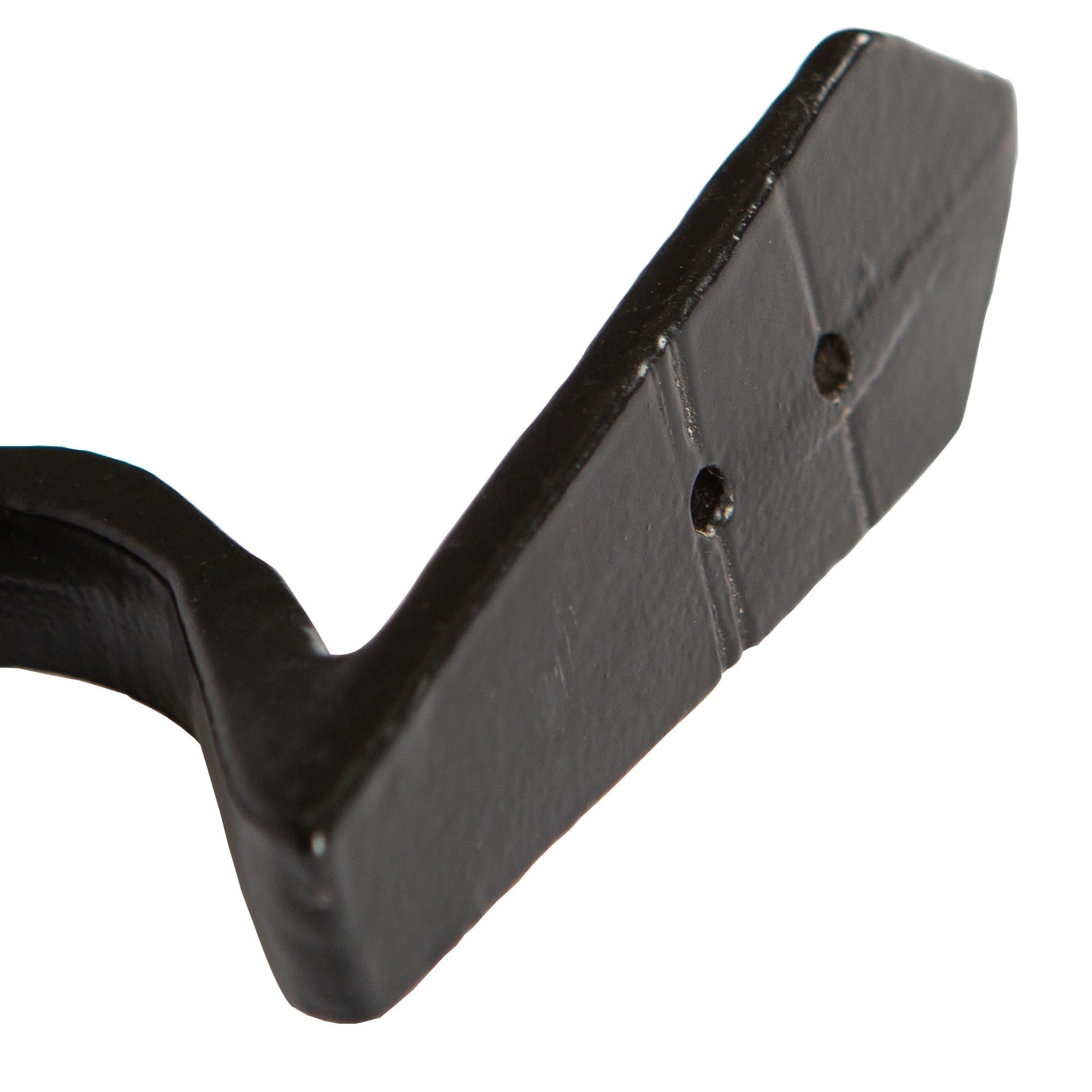 30mm x 95mm Black Hammered Scroll Hook