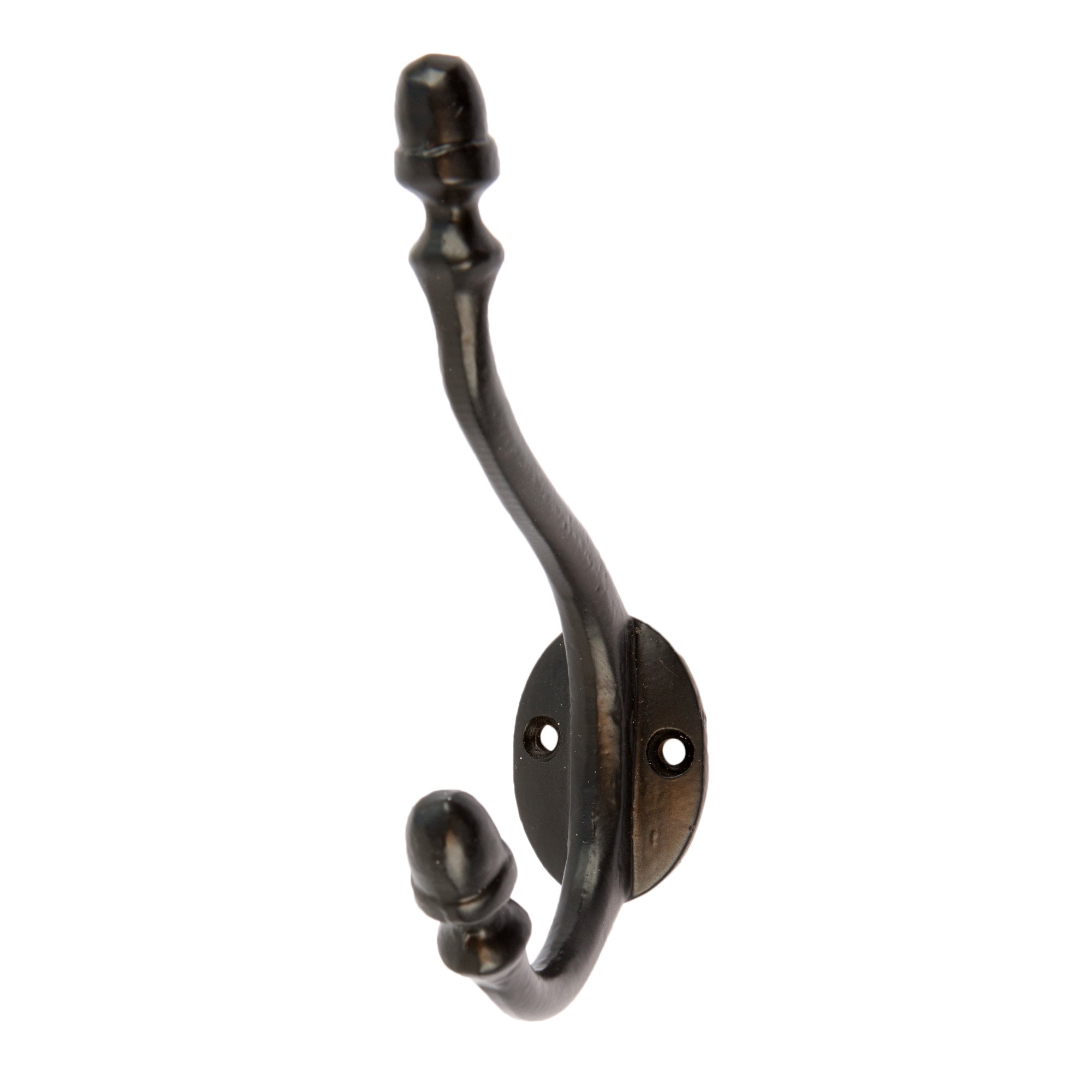 30mm x 135mm Black Antique Deco Hat & Coat Hook