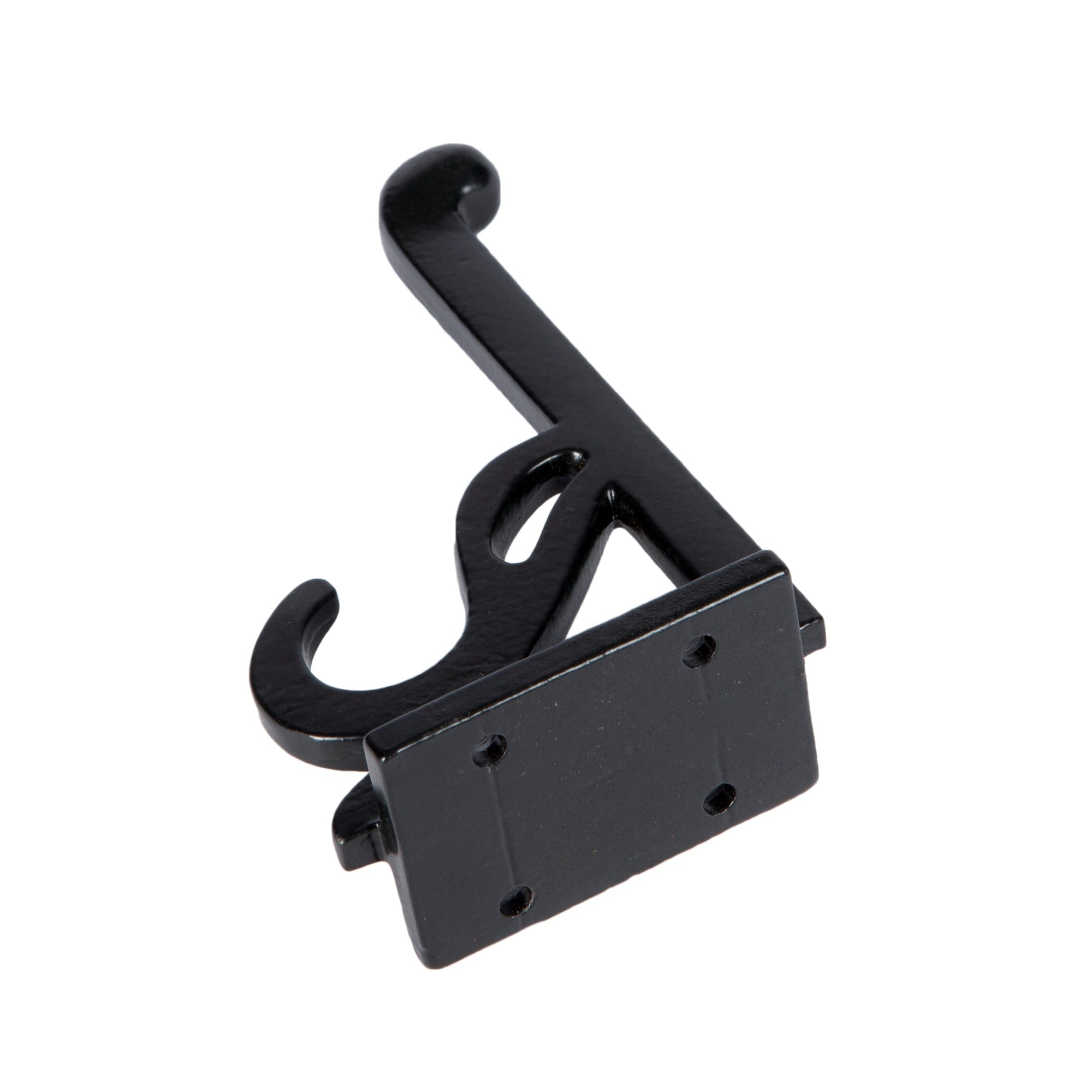 35mm x 70mm Black Ornate Flat Top Hat & Coat Hook