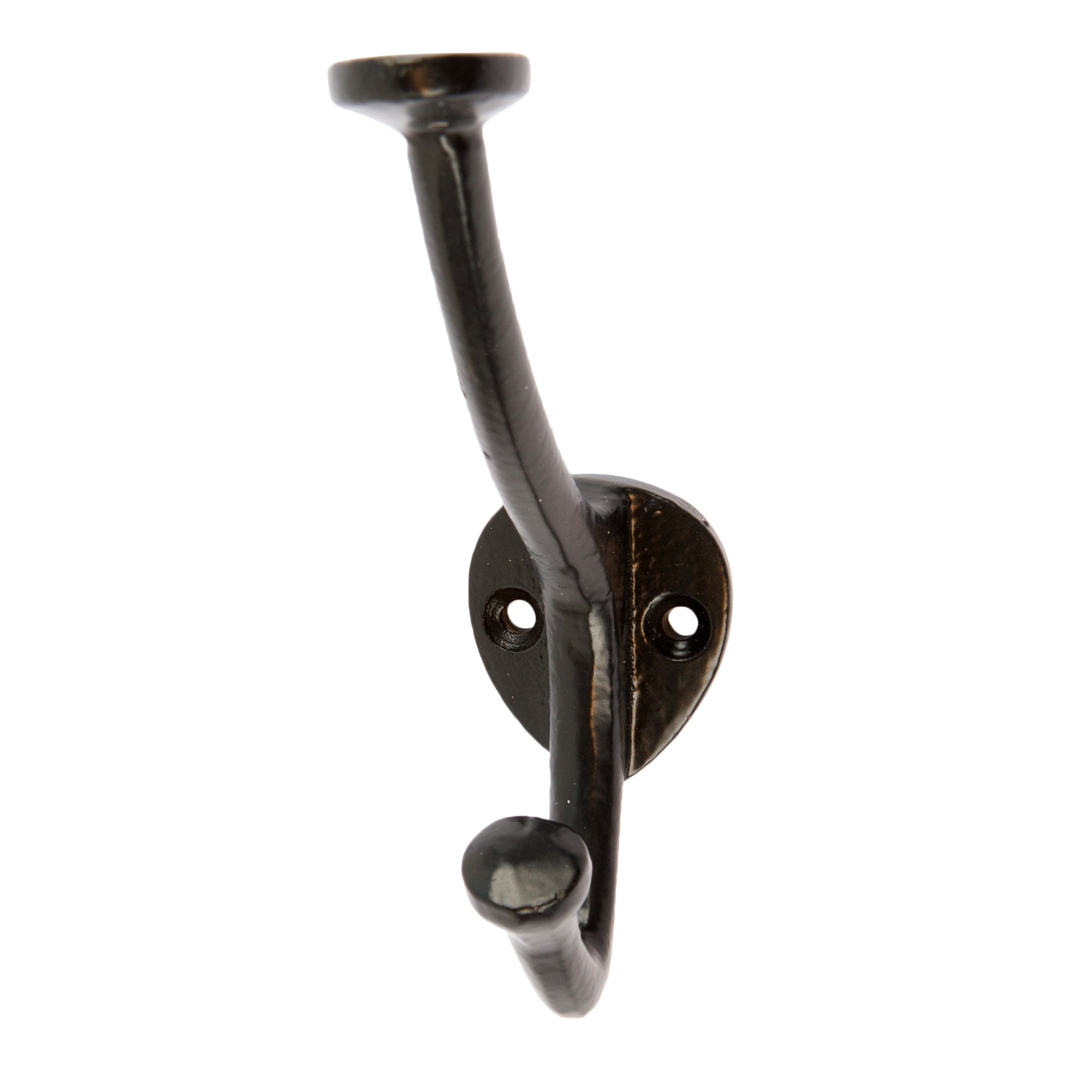 35mm x 115mm Black Bowler and Coat Hook