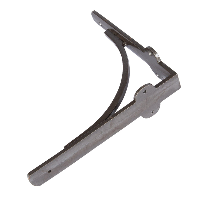 205mm Curved Iron Shelf Bracket - By Hammer & Tongs