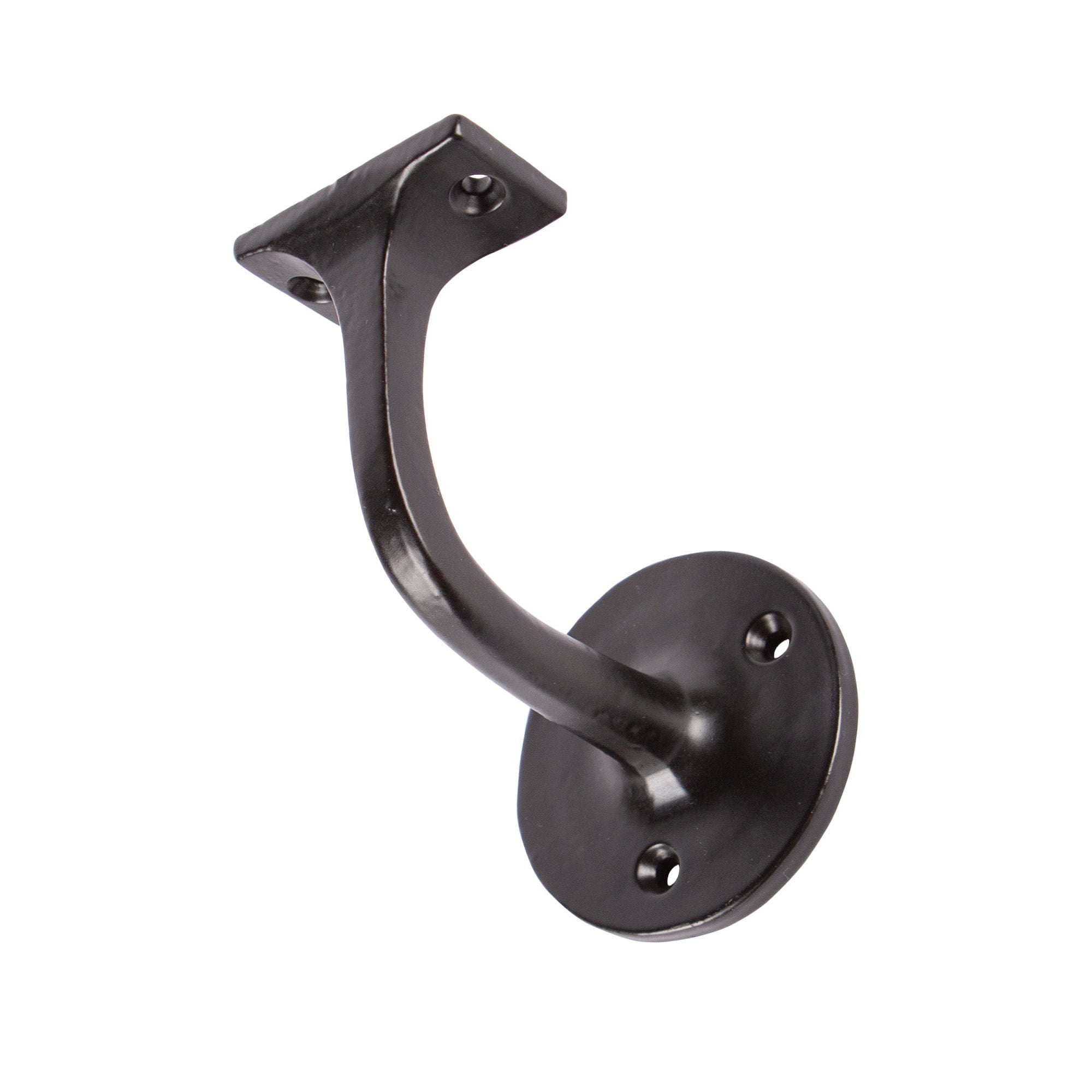 75mm x 85mm Black Wrought Iron Handrail Bracket