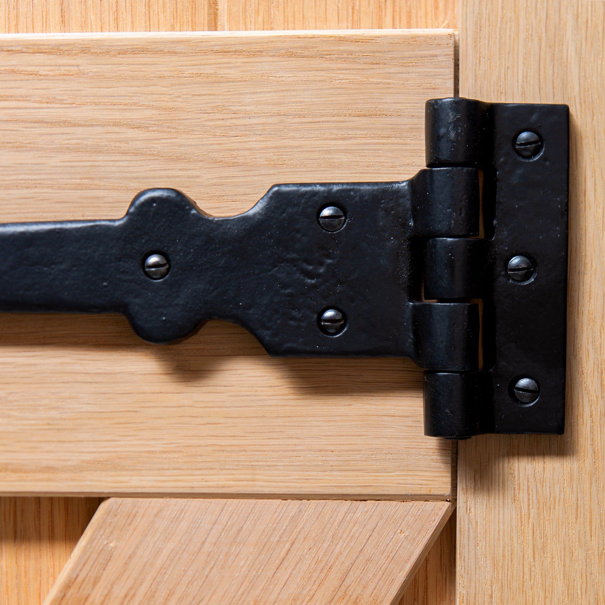 405mm Black Fleur De Lis T-Hinge