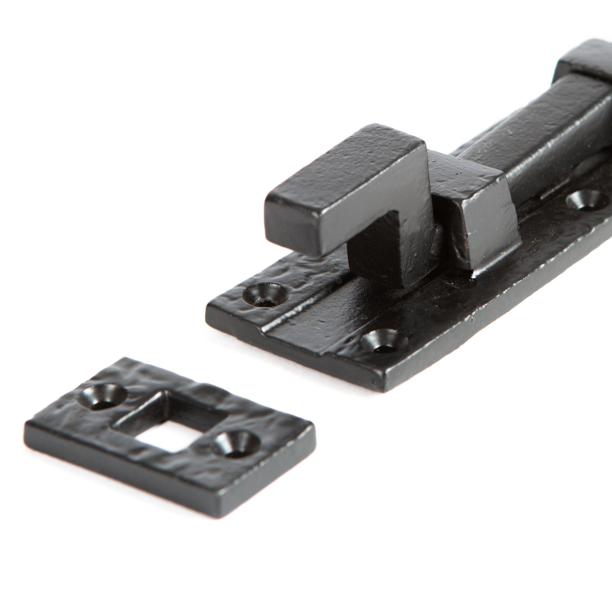 155mm Black Cranked Antique Fish Tail Bolt