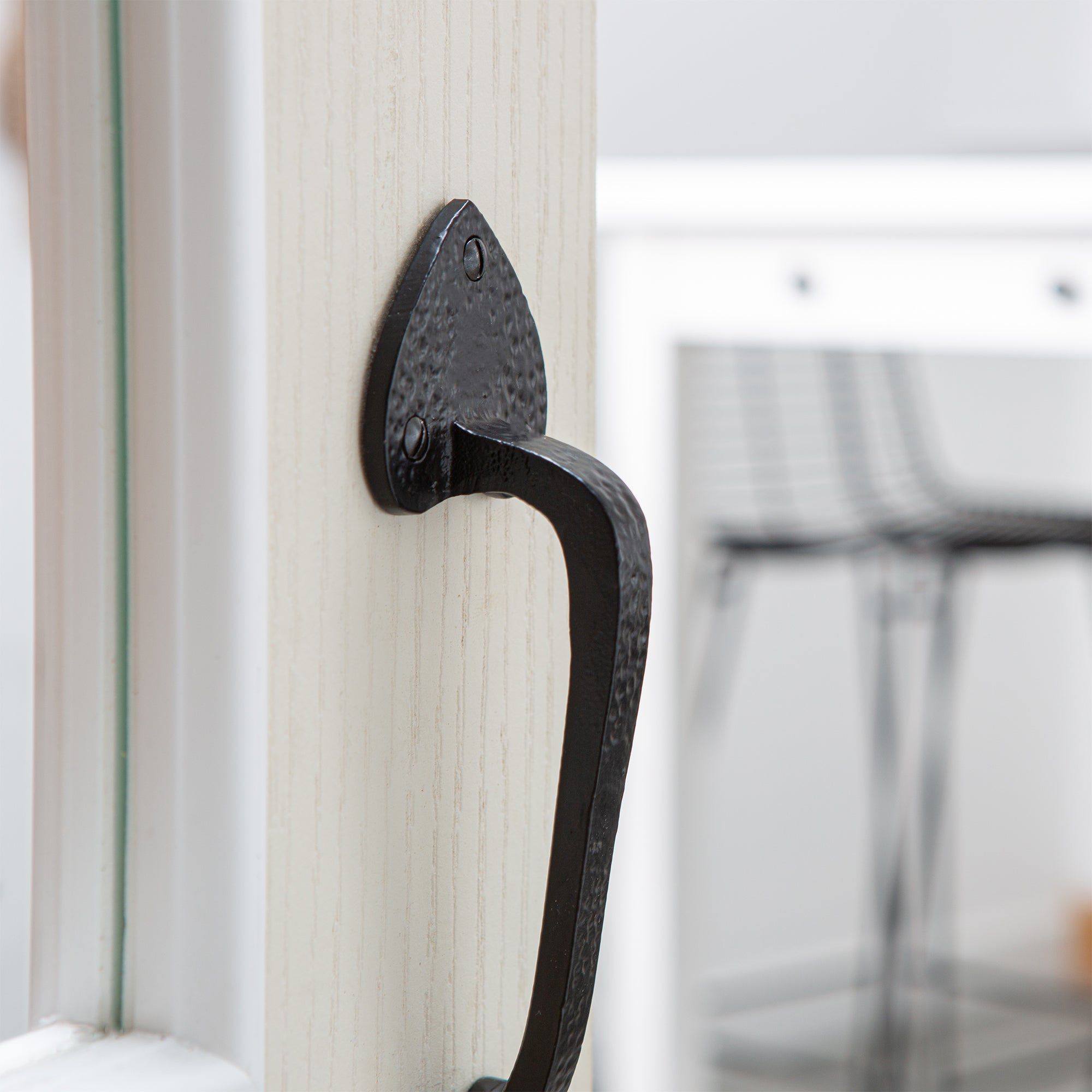 205mm Black Rustic Arrowhead Door Handle