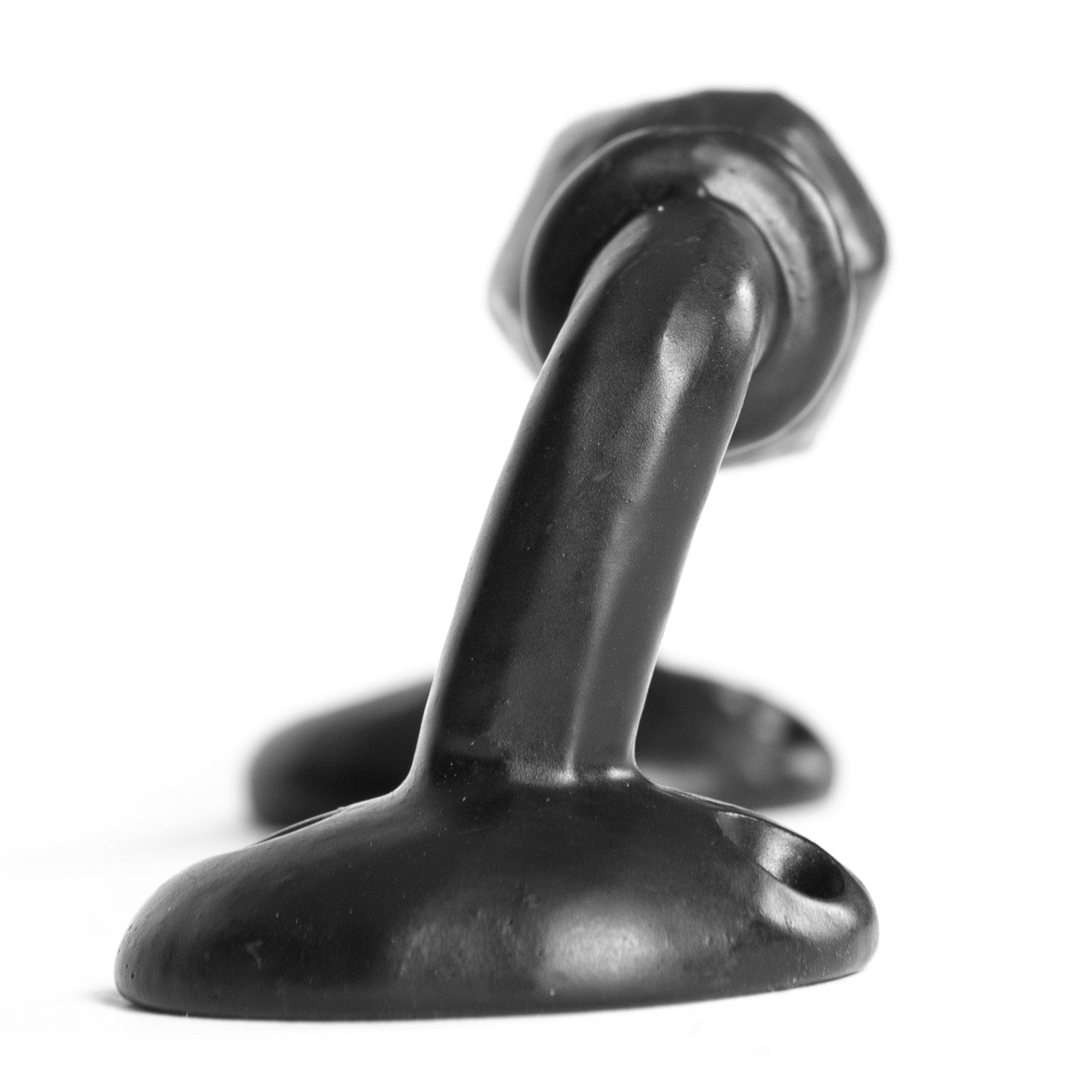 115mm Black Offset Wrought Iron Door Handle