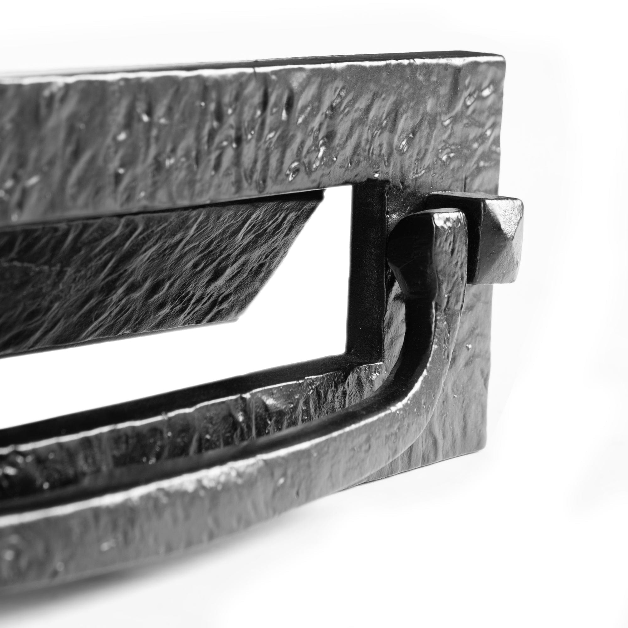 340mm x 105mm Black Antique Letter Plate with Knocker