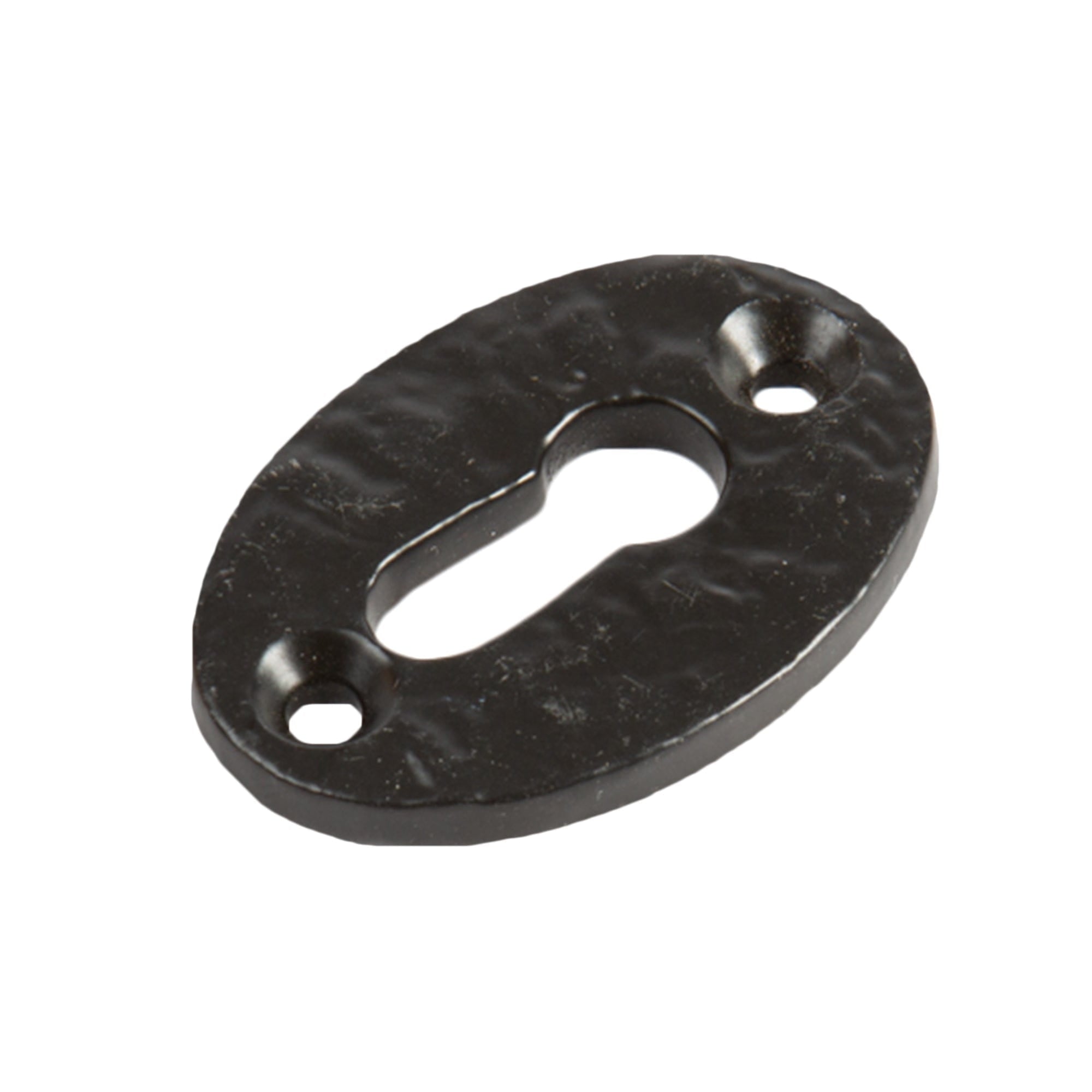 35mm x 50mm Black Rustic Escutcheon Plate