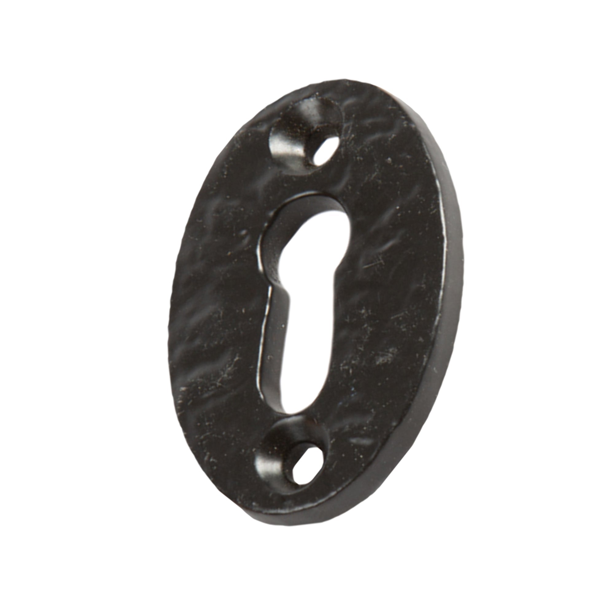 35mm x 50mm Black Rustic Escutcheon Plate