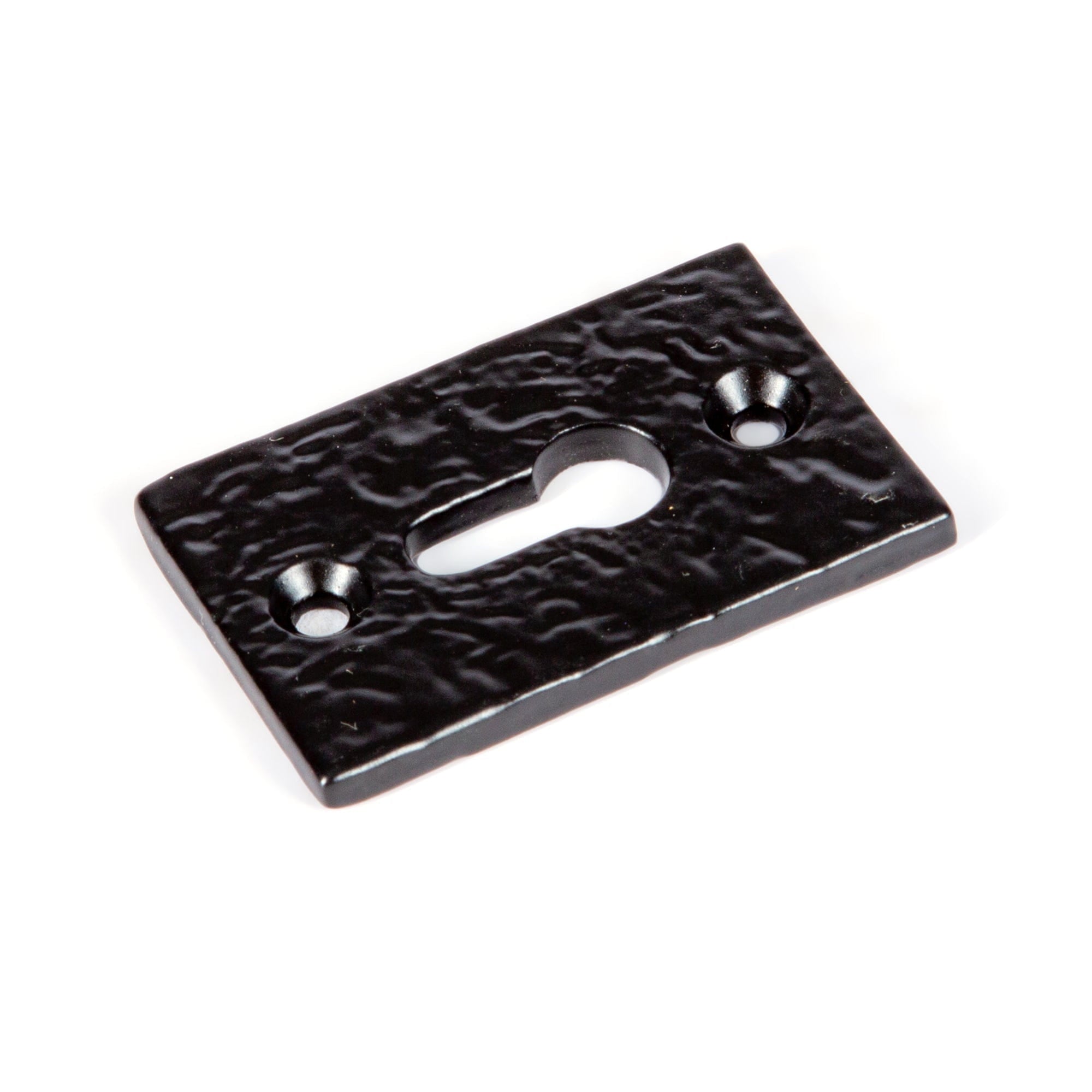 30mm x 50mm Black Rectangular Escutcheon Plate