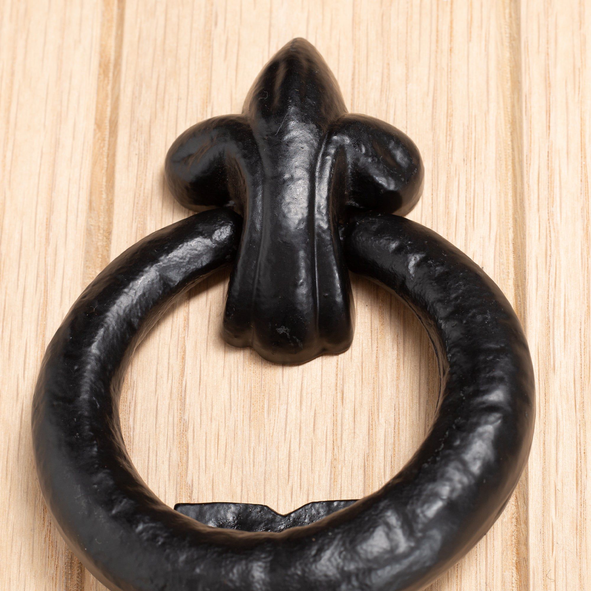140mm Black Fleur De Lis Door Knocker