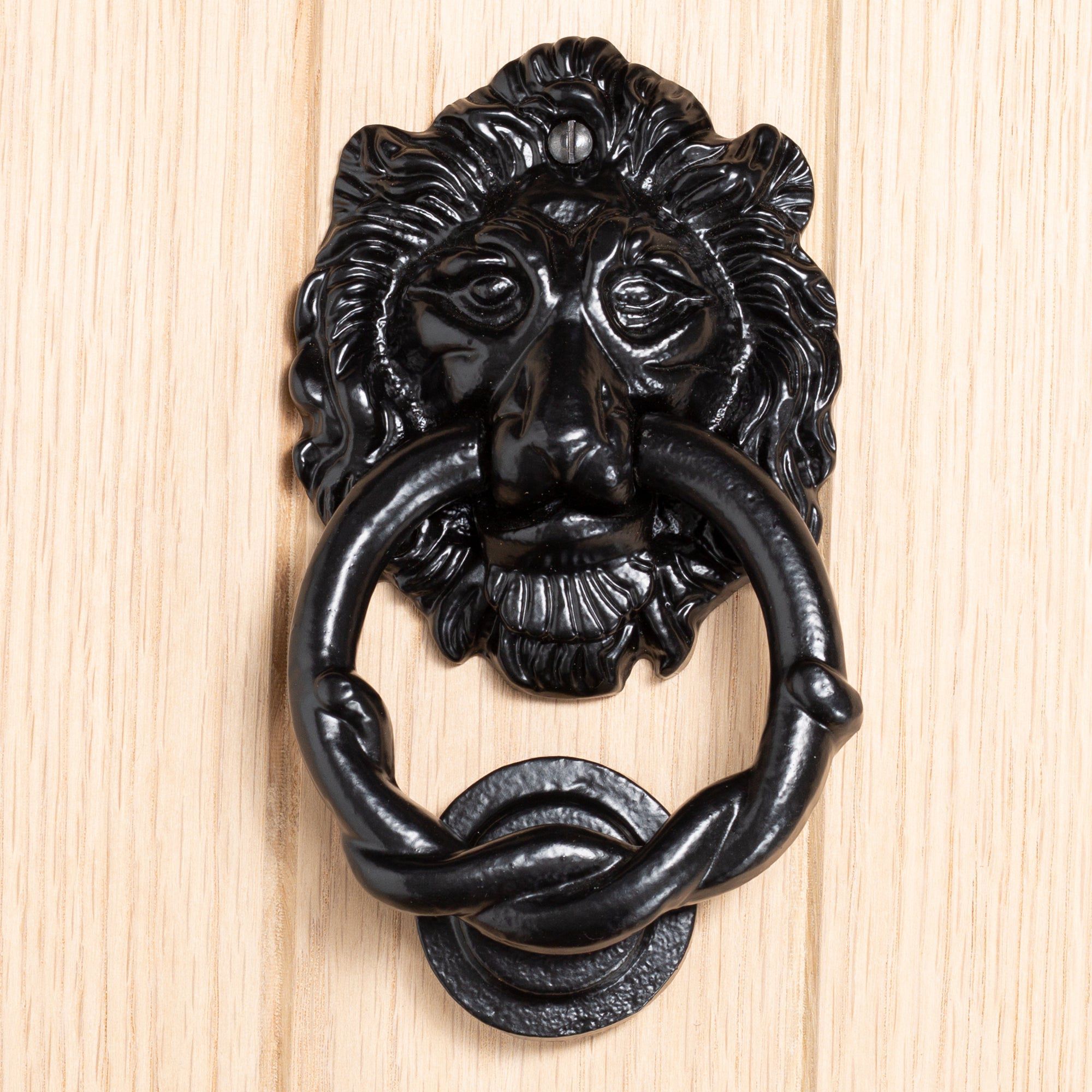 150mm Black Lion Head Door Knocker