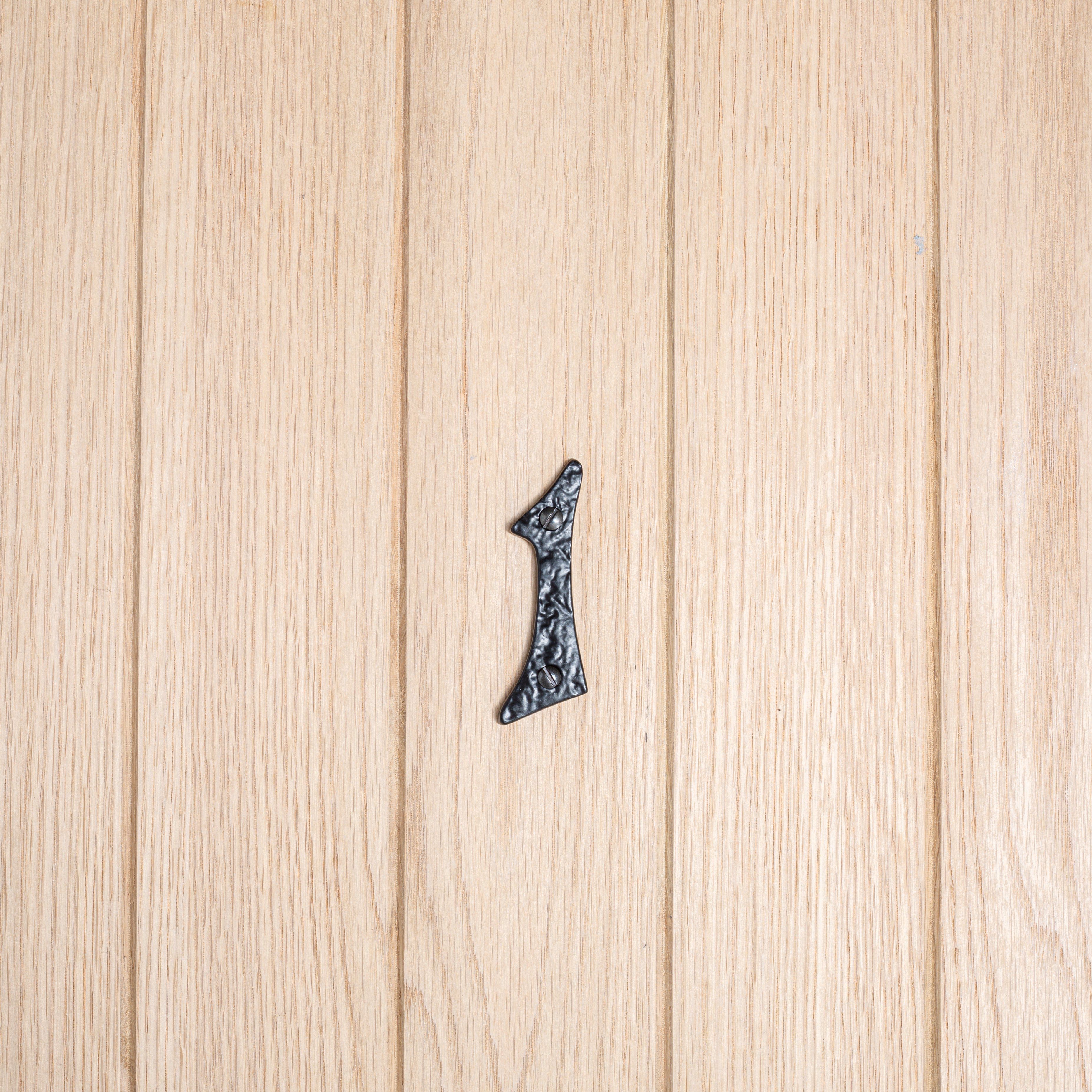 80mm Grey Rustic Iron House Number 1