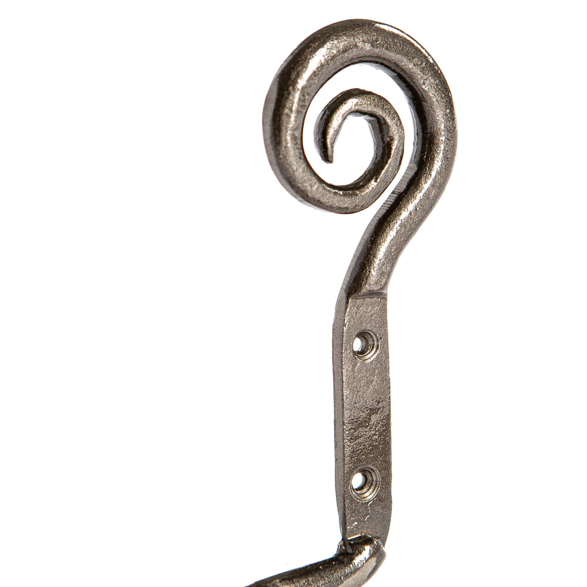 180mm Grey Curly Iron Toilet Roll Holder