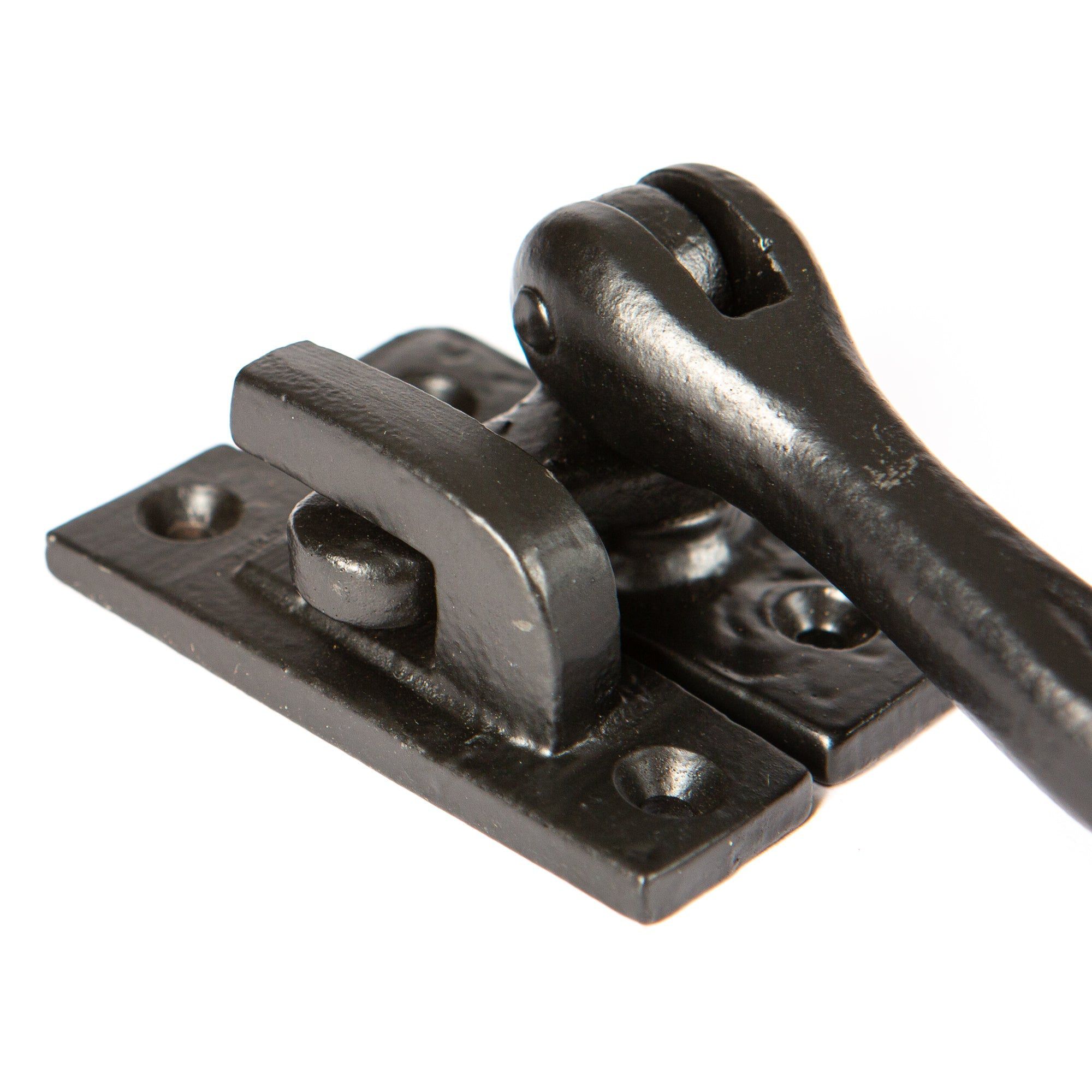 45mm x 100mm Black Rustic Right Handed Window Fastener