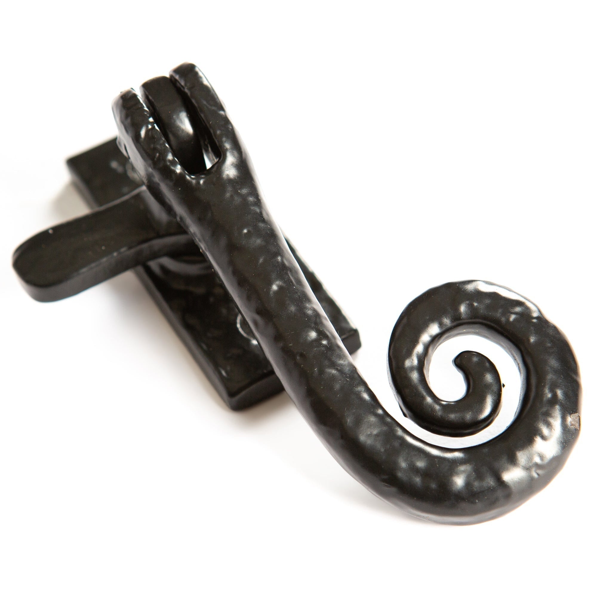 46mm x 108mm Black Curly Tail Left Handed Window Fastener