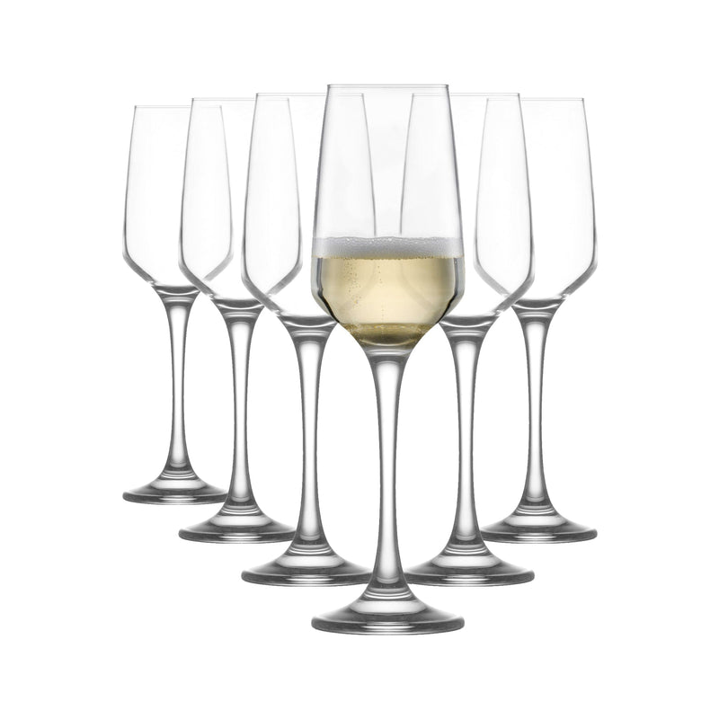 230ml Lal Champagne Flutes - Pack of Six - By LAV