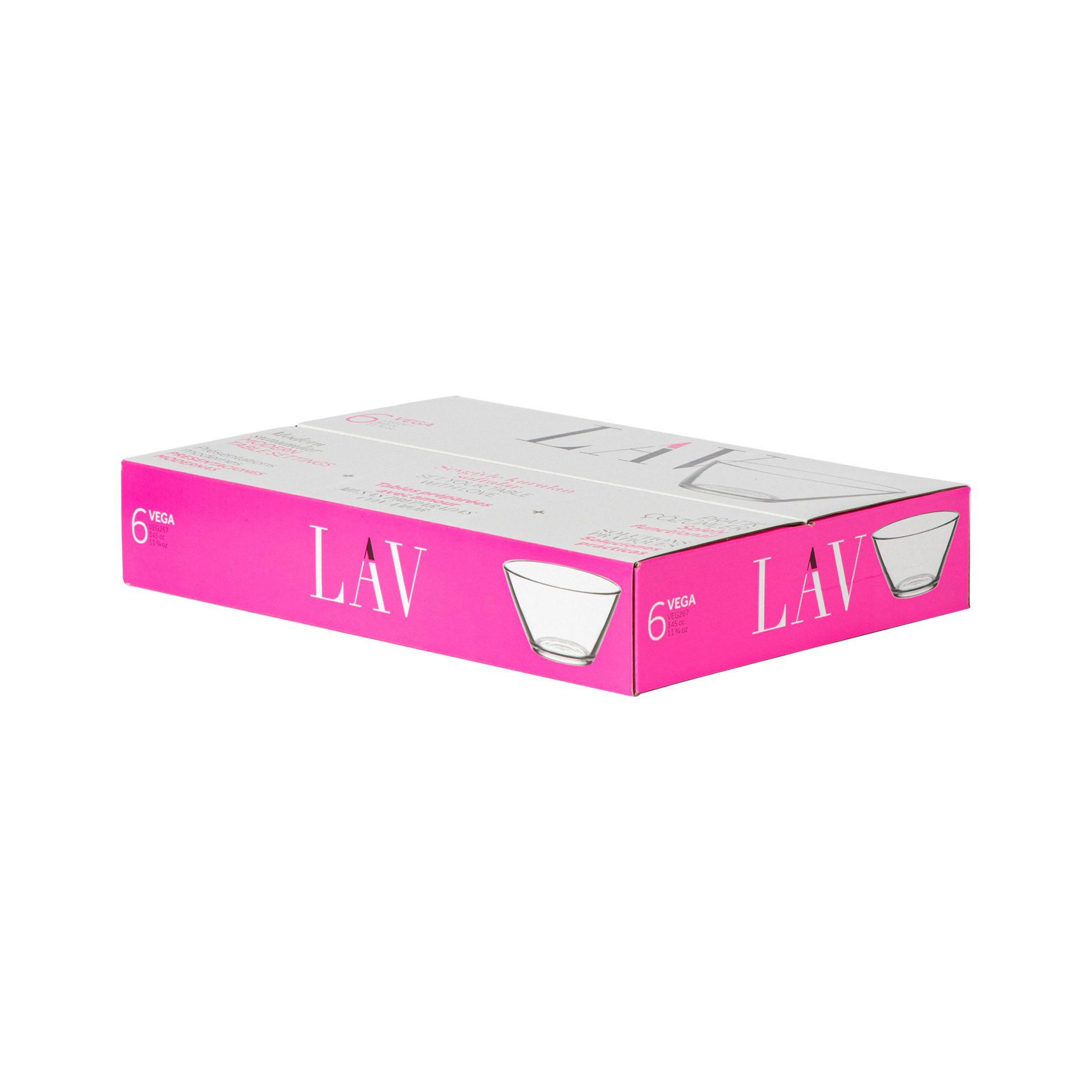 12cm Vega Glass Serving Bowls - Pack of Six