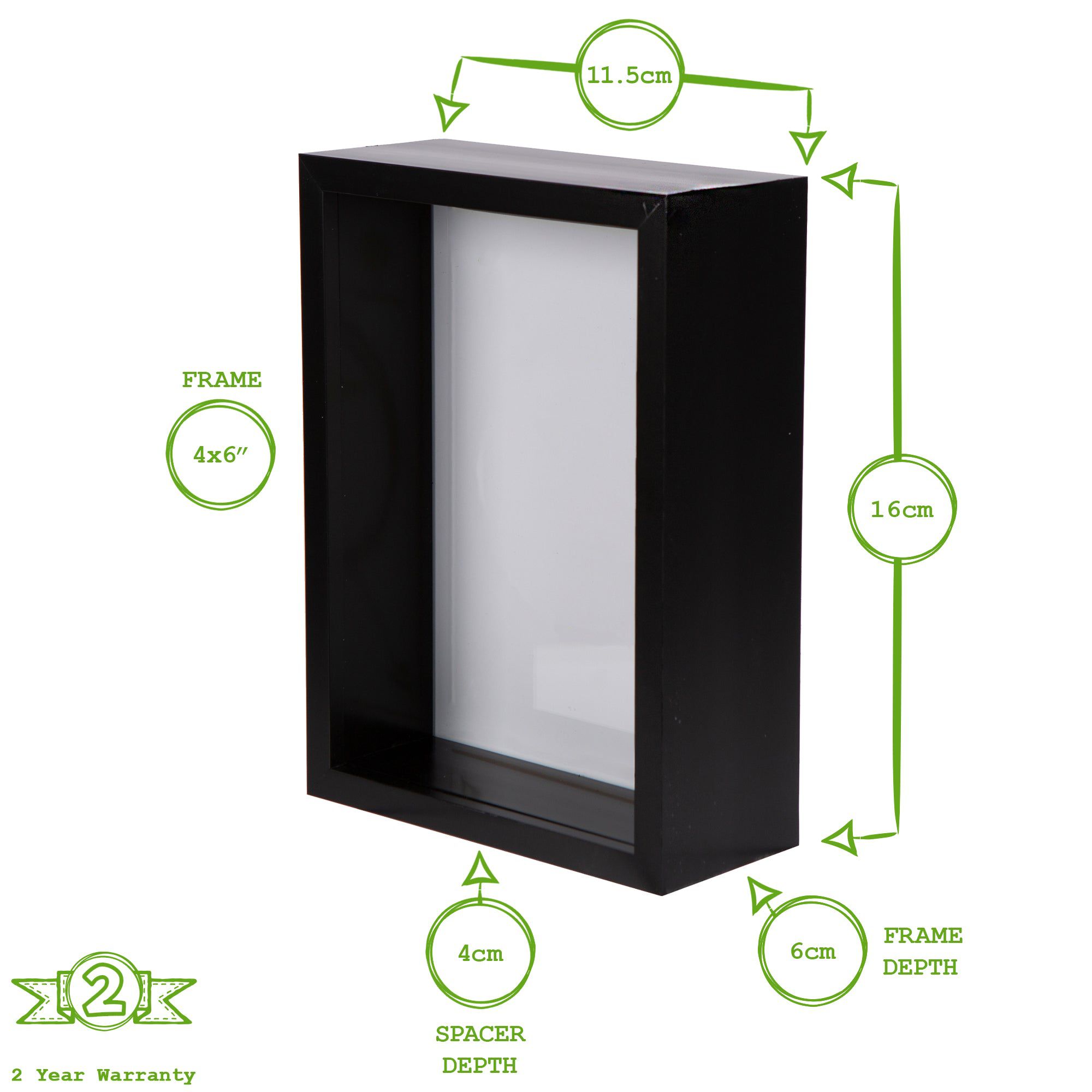 4" x 6" 3D Deep Box Photo Frame