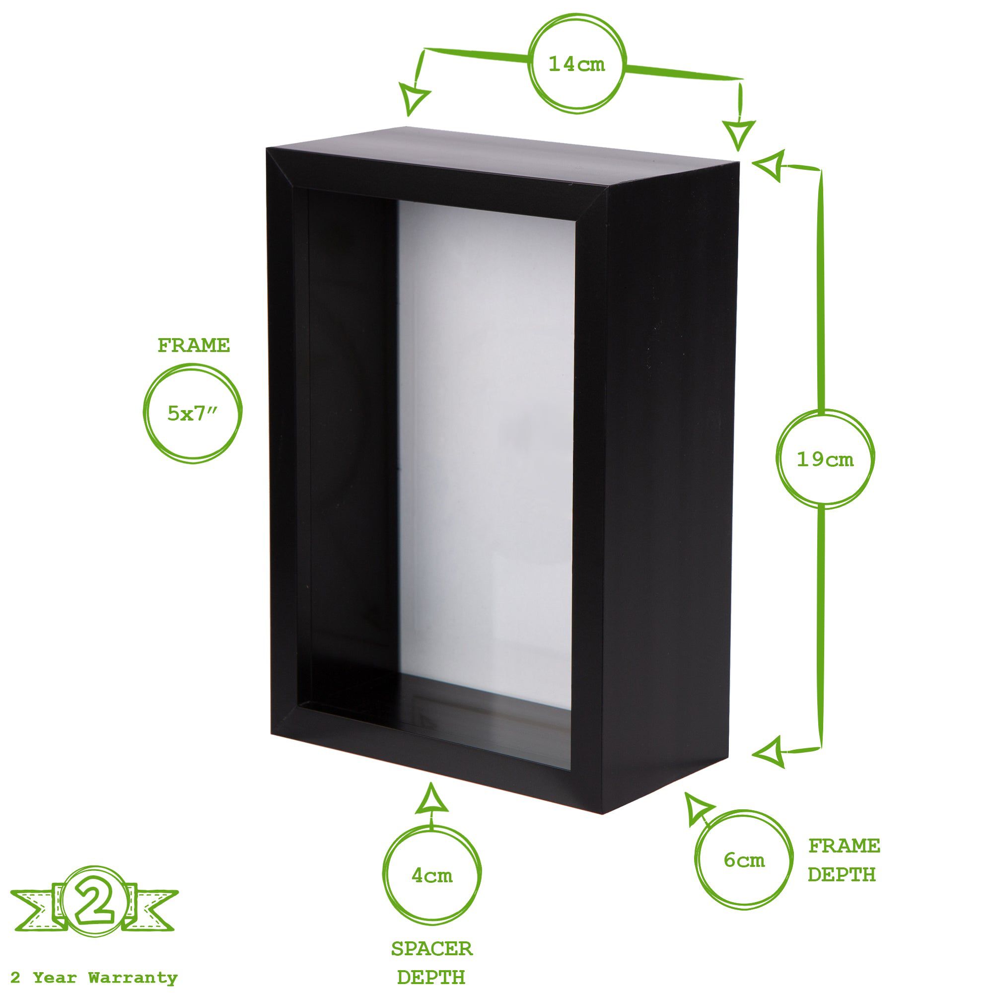 5" x 7" 3D Deep Box Photo Frame