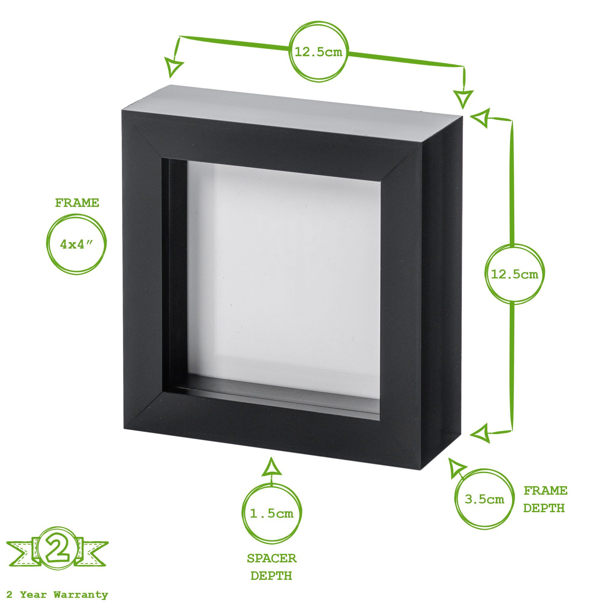 4" x 4" 3D Box Photo Frame