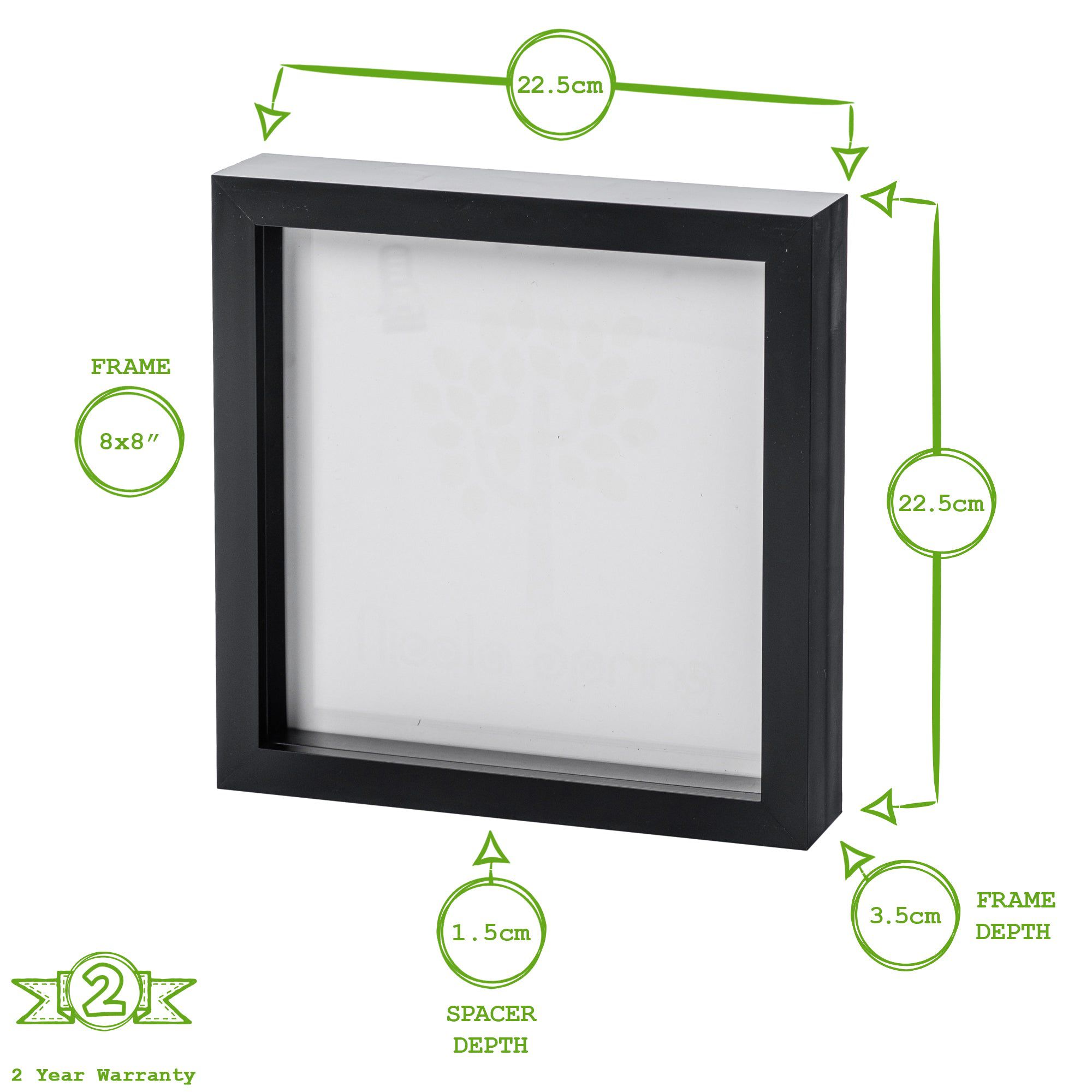 8" x 8" 3D Box Photo Frame