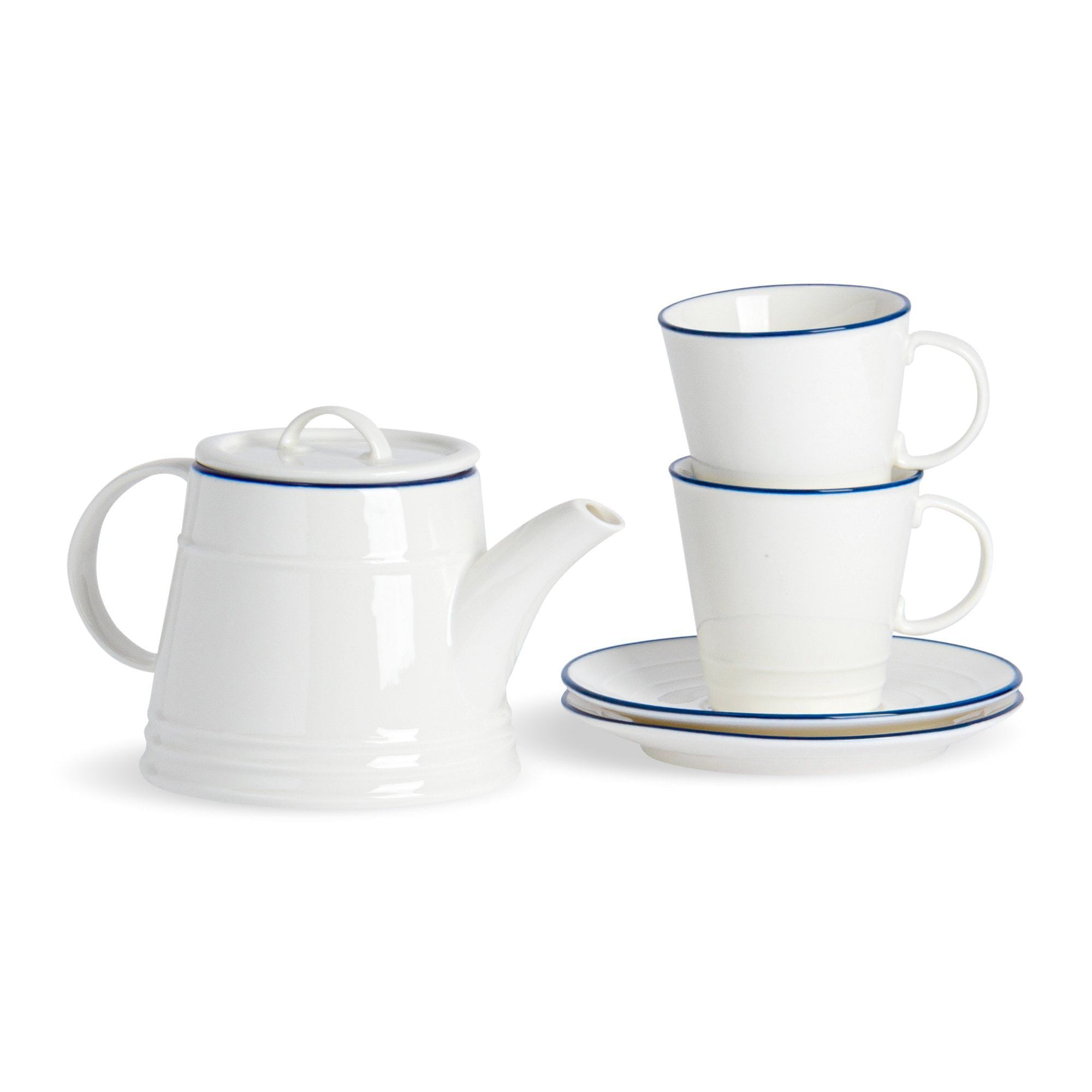 Nicola Spring 5 Piece Farmhouse White Tea for Two Set