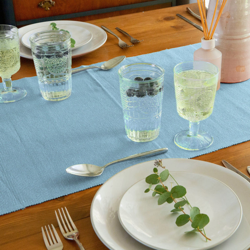 Ribbed Cotton Placemats with Table Runner - By Nicola Spring