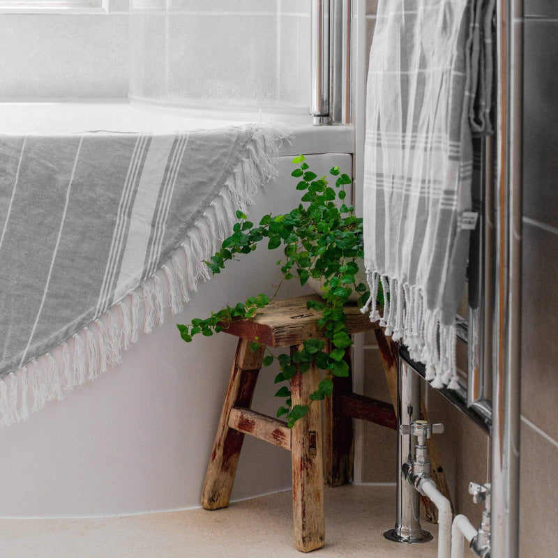 190cm Round Turkish Cotton Bath Towel - By Nicola Spring