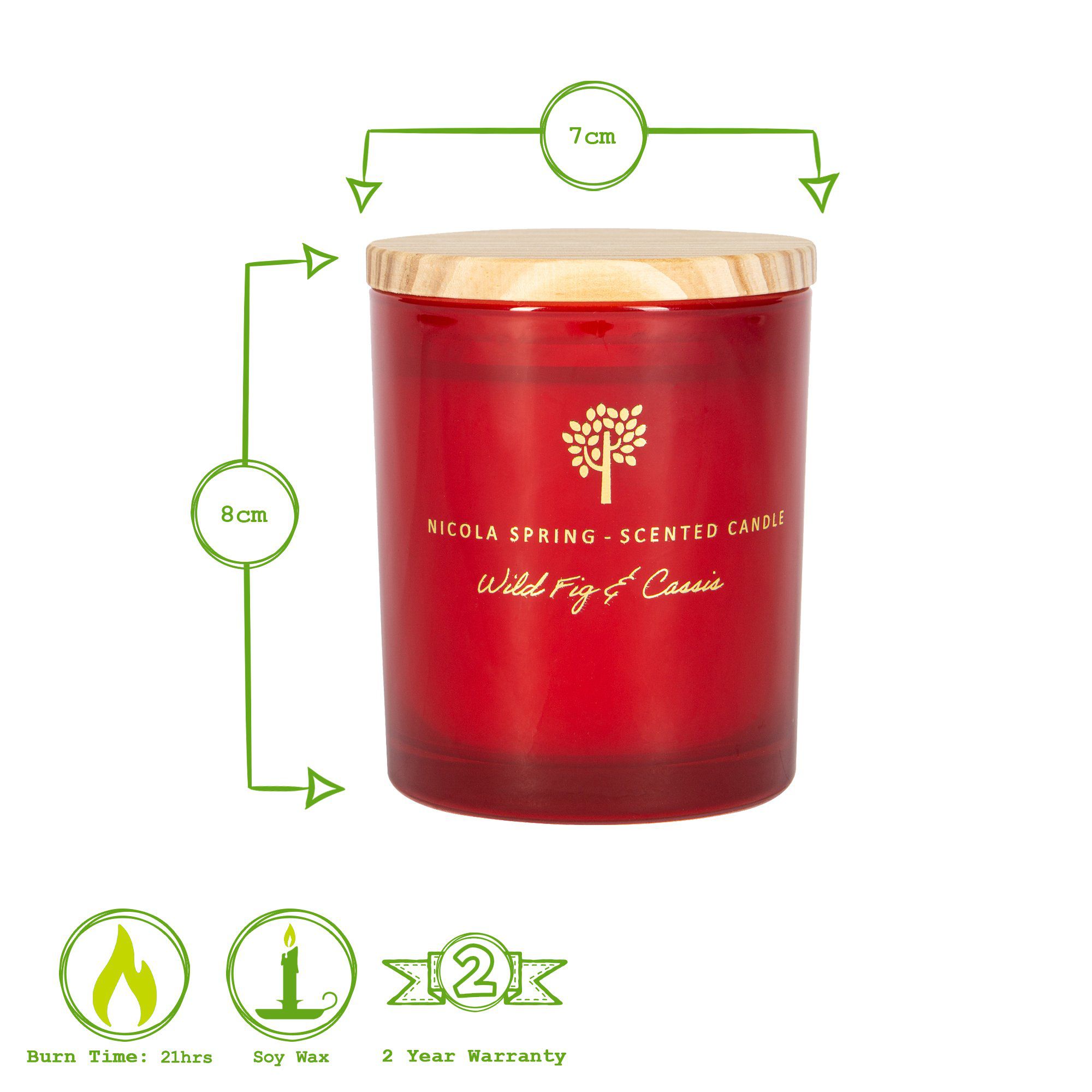 130g Wild Fig & Cassis Soy Wax Scented Candle