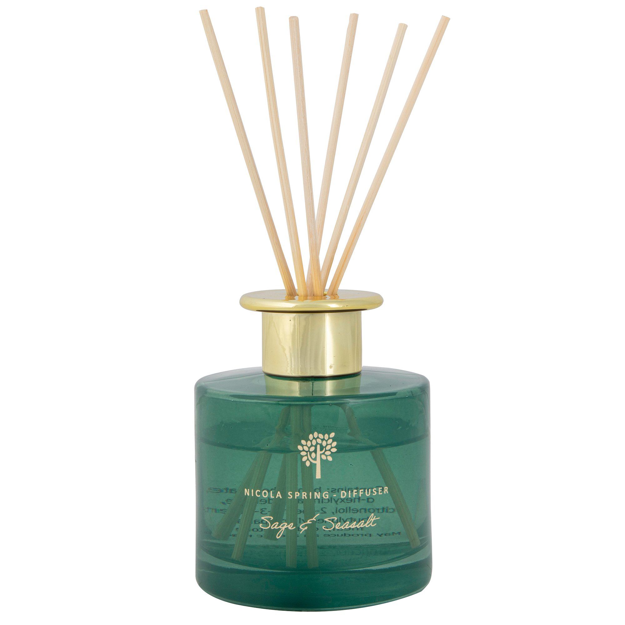 200ml Sage & Seasalt Glass Reed Diffuser
