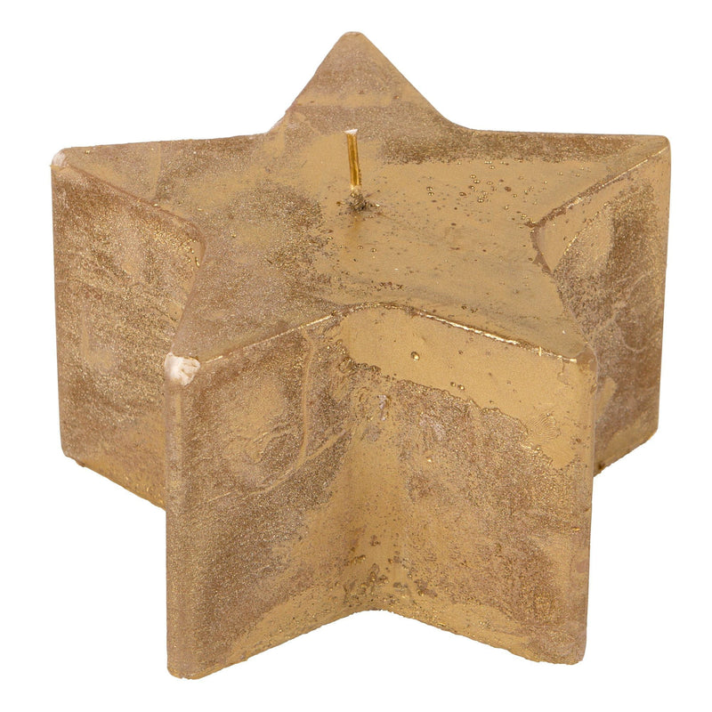 75 Hour Metallic Star Candle - By Nicola Spring