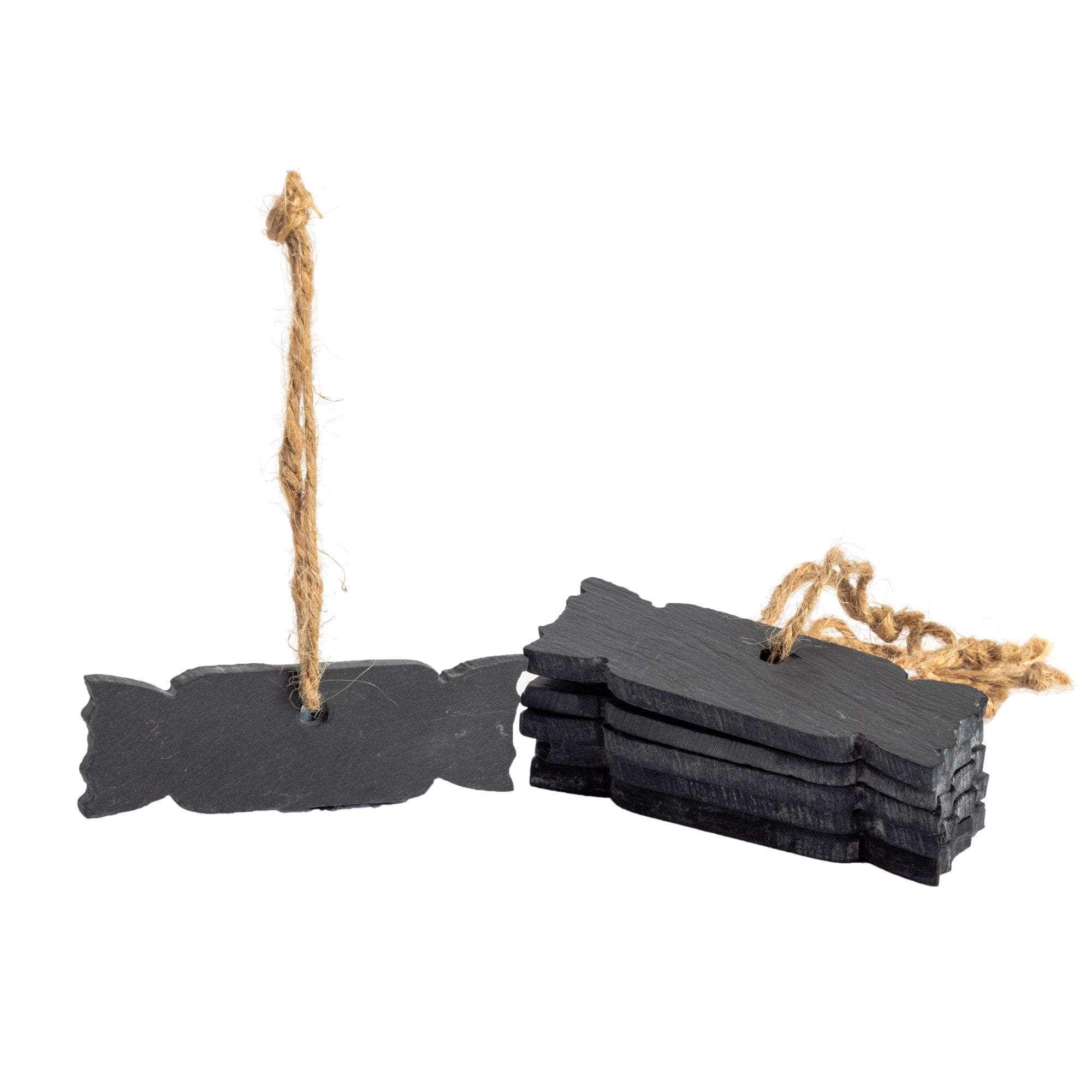 Slate Cracker Christmas Tree Decoration - Pack of Six