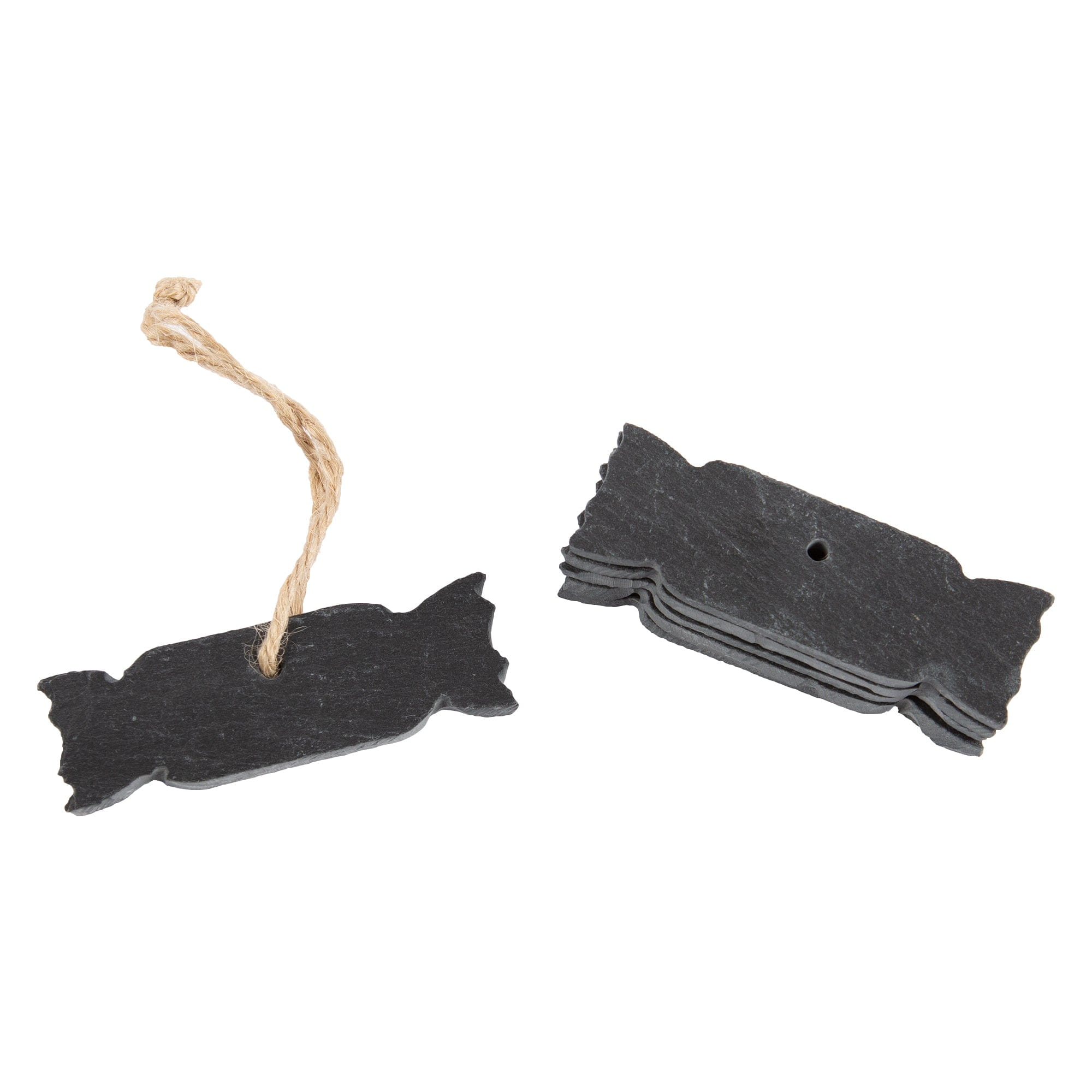 Slate Cracker Christmas Tree Decoration - Pack of Six