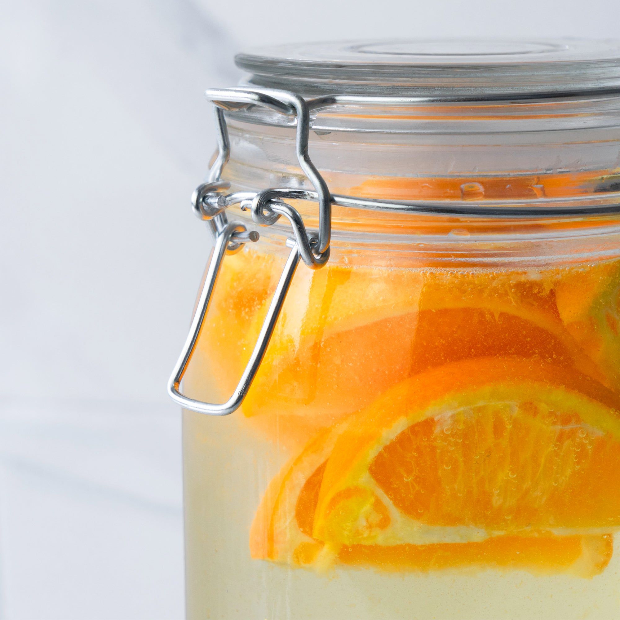 1.5L Air tight Glass Storage Jar with Embossed Heart Detail