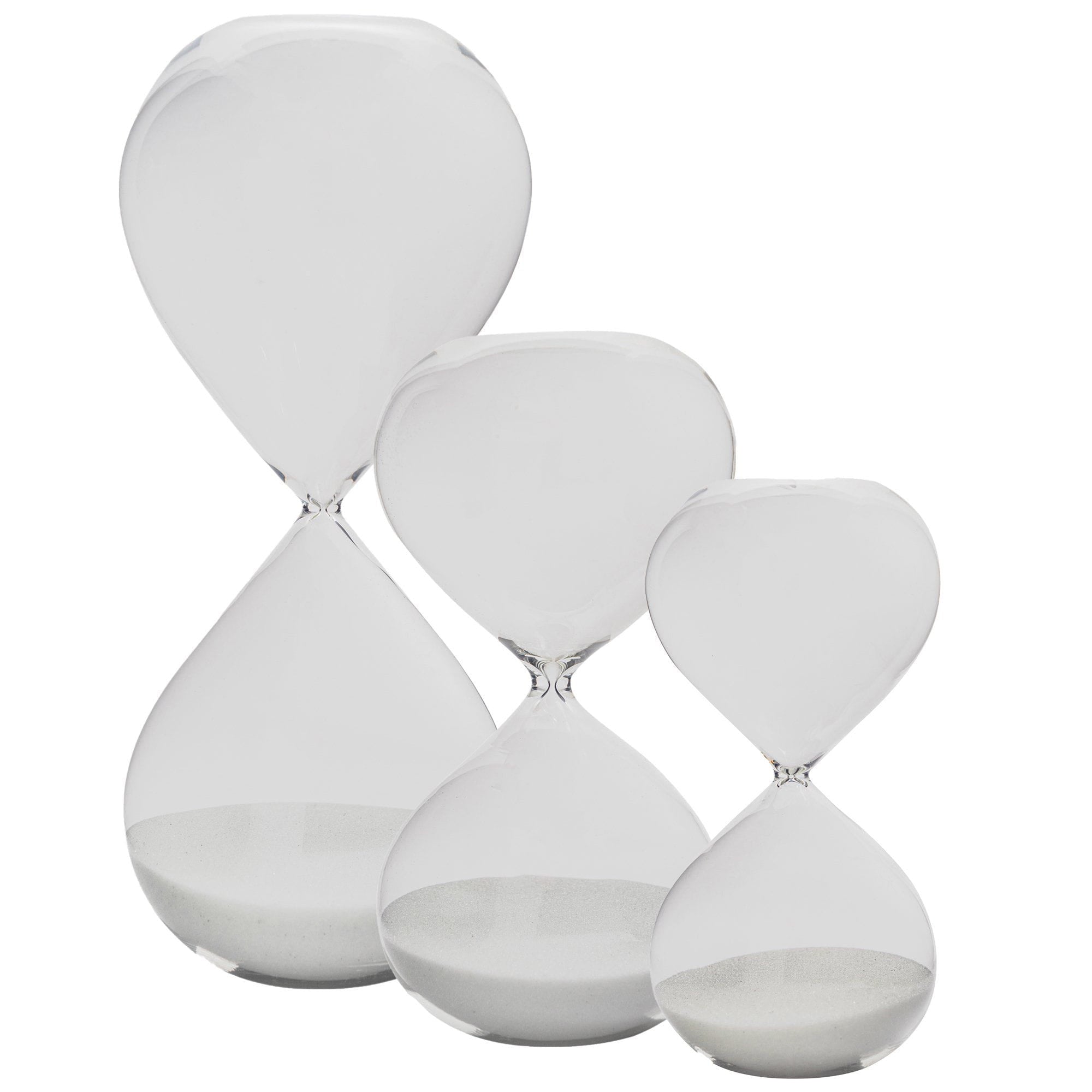 Nicola Spring 3 Piece Glass Sand Timer Set - 3 Sizes
