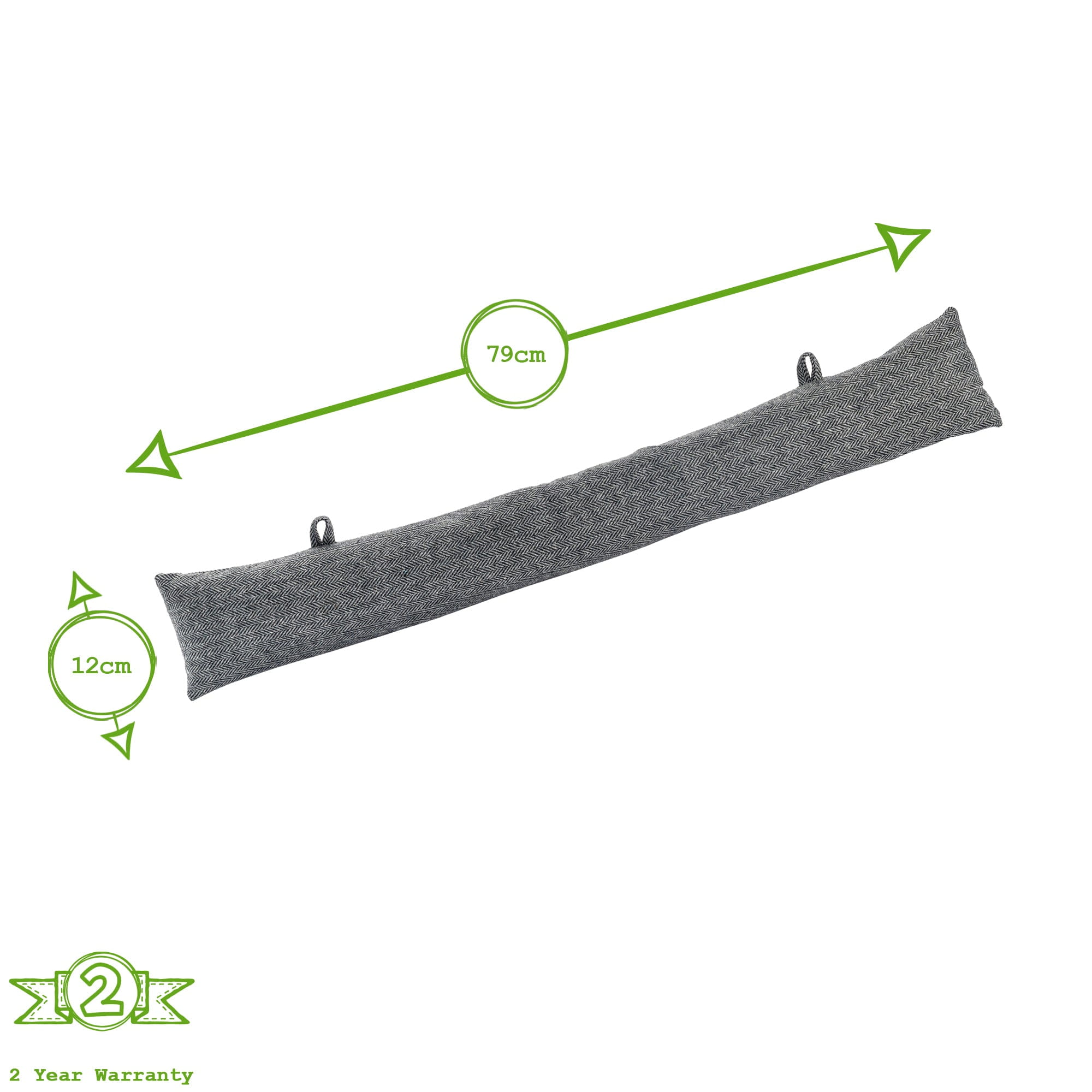 Herringbone Door Stop & Draught Excluder Set